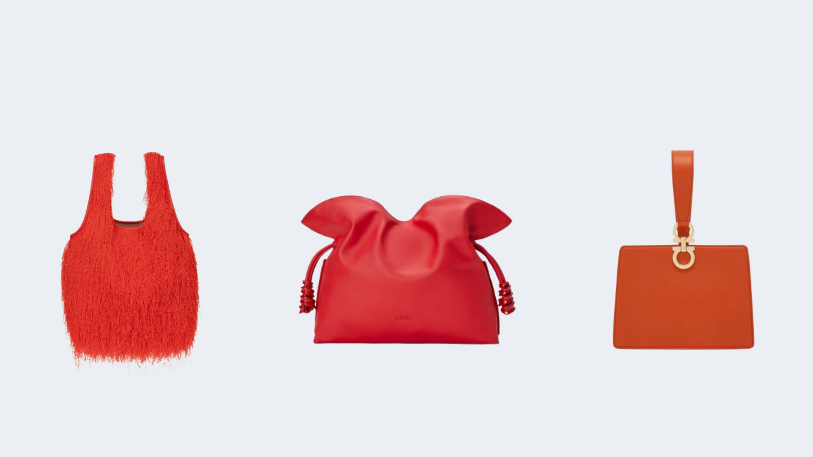 Da sinistra: Dries Van Noten; Loewe; Ferragamo