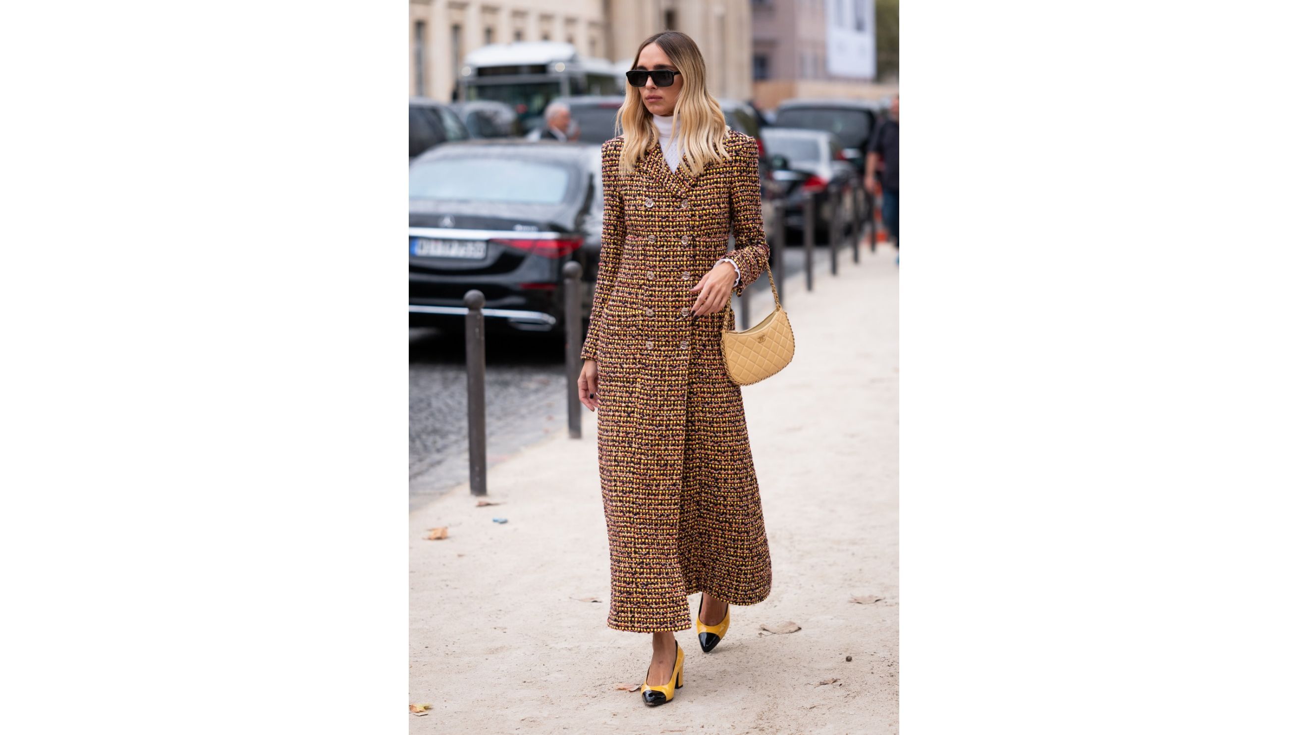 Tweed Coat durante l’ultima Parigi Fashion Week - Credits Getty Images 