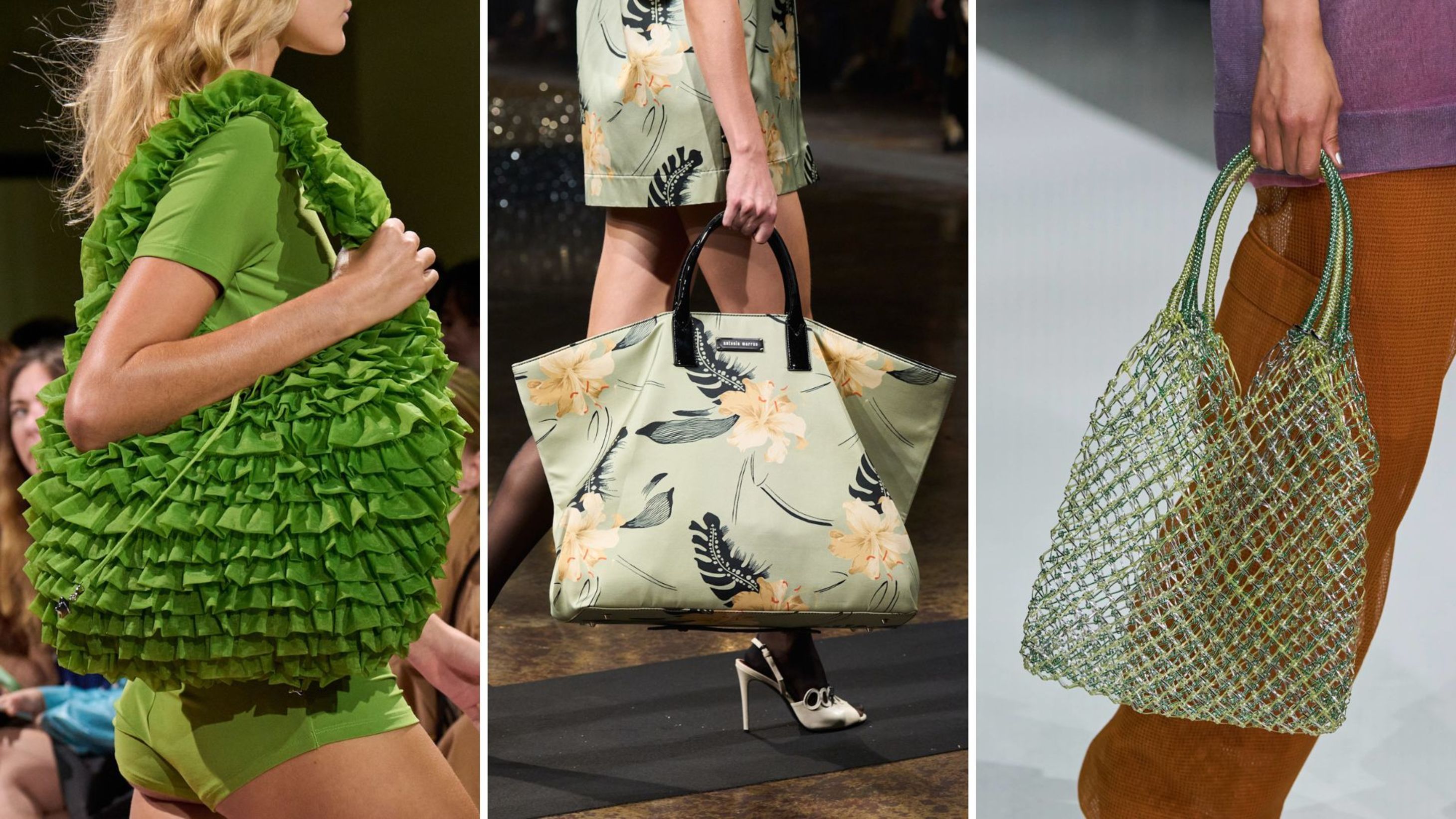 Da sinistra verso destra: Sandy Liang SS25, Antonio Marras SS25, Anteprima SS25 
Credit: Launchmetrics.com/Spotlight