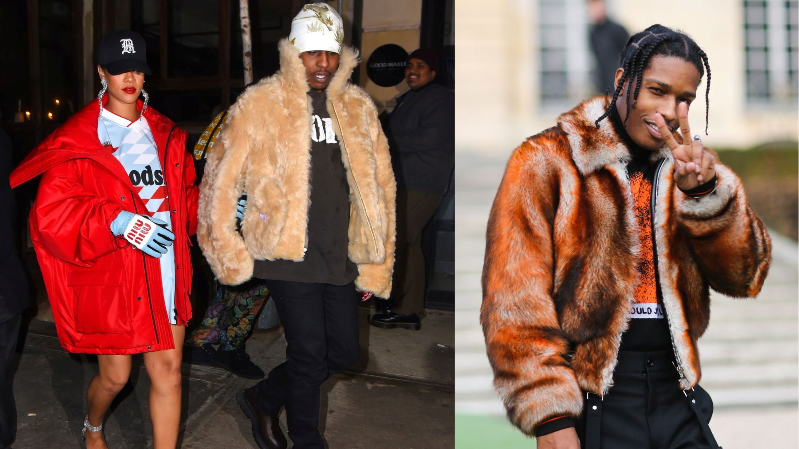 A$AP Rocky indossa alcune delle sue pellicce vintage - Credits Getty Images