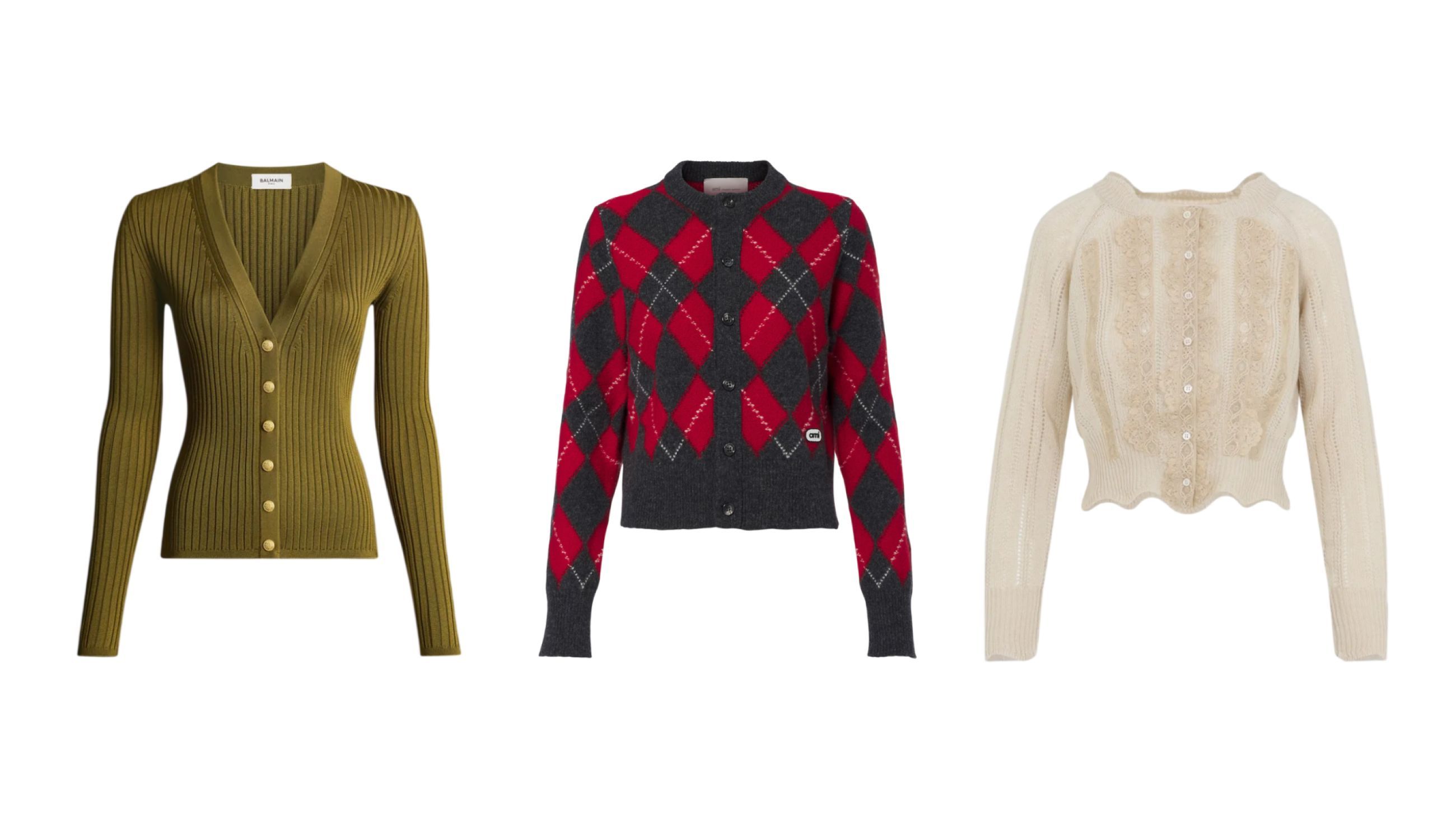 Da sinistra: Balmain, Ami Paris, Ermanno Scervino