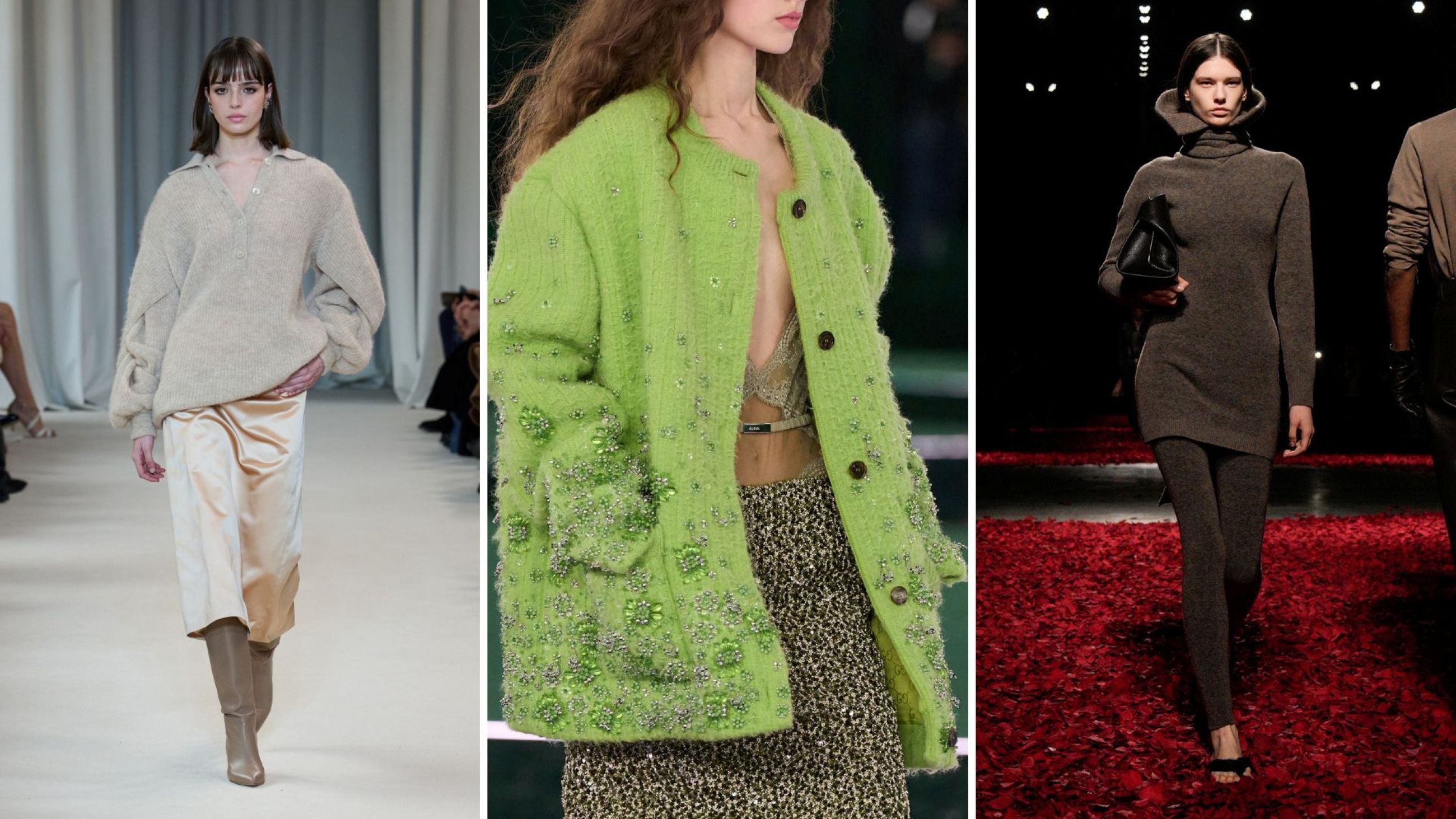 Laura Biagiotti FW25; Gucci FW25; Ferragamo FW25 - Credits: Launchmetrics.com/Spotlight