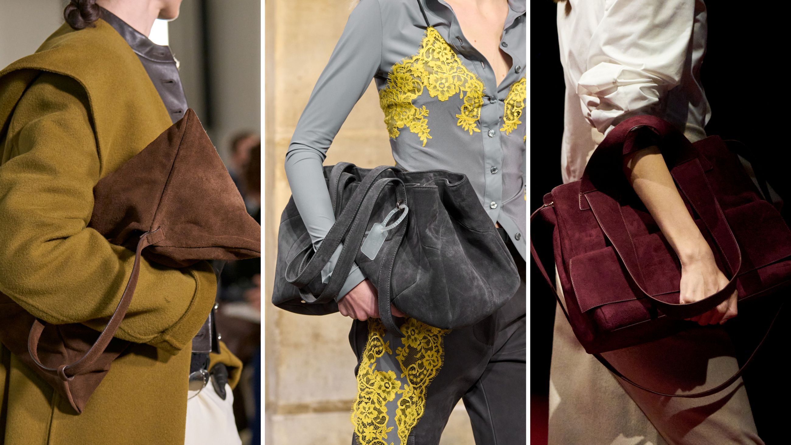 Sfilate FW26: da sinistra Altuzarra; Off-White; Lili Blanc - Credits: Launchmetrics.com/Spotlight