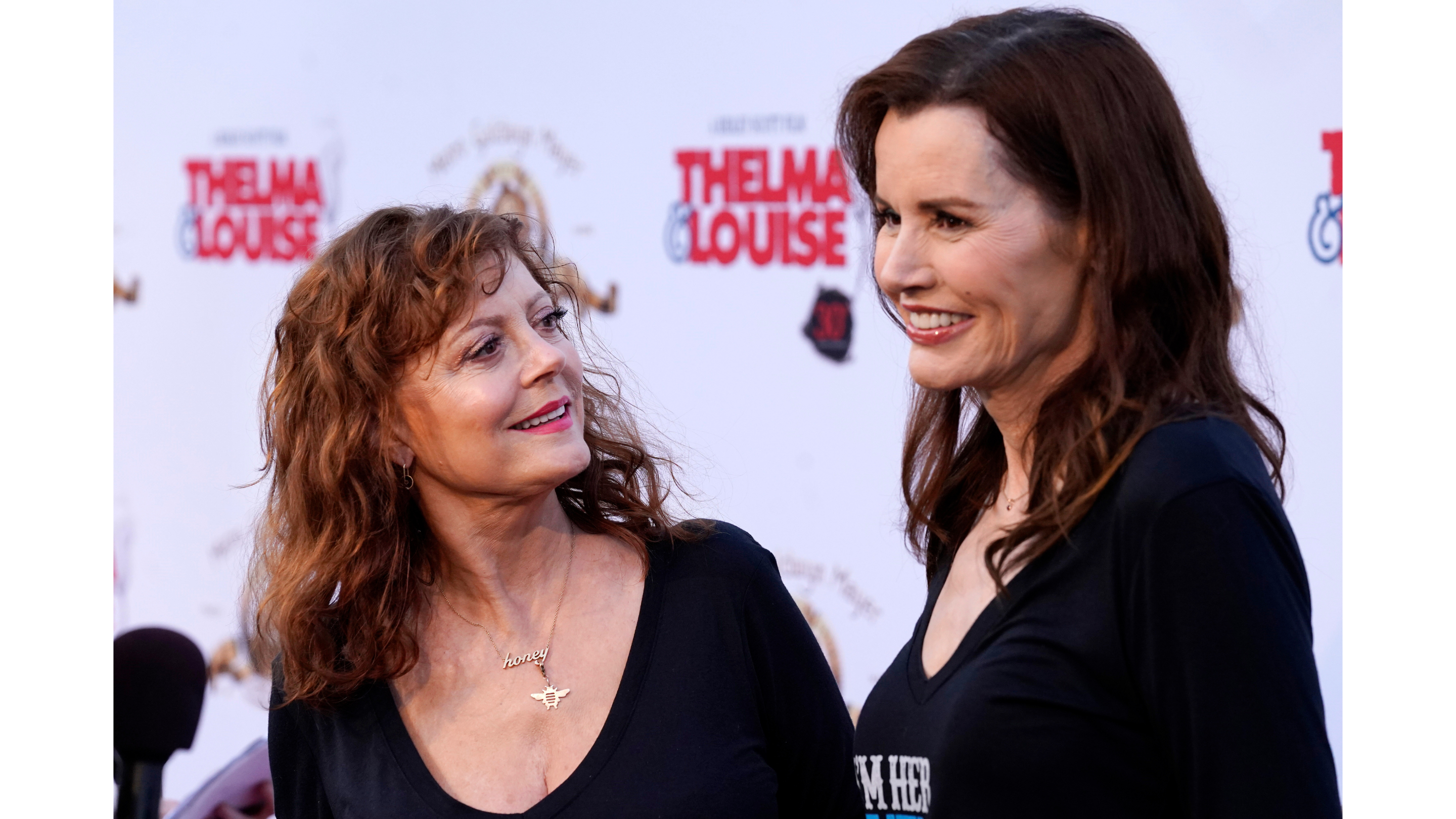Geena Davis e Susan Sarandon alla presentazione del film Thelma & Louise