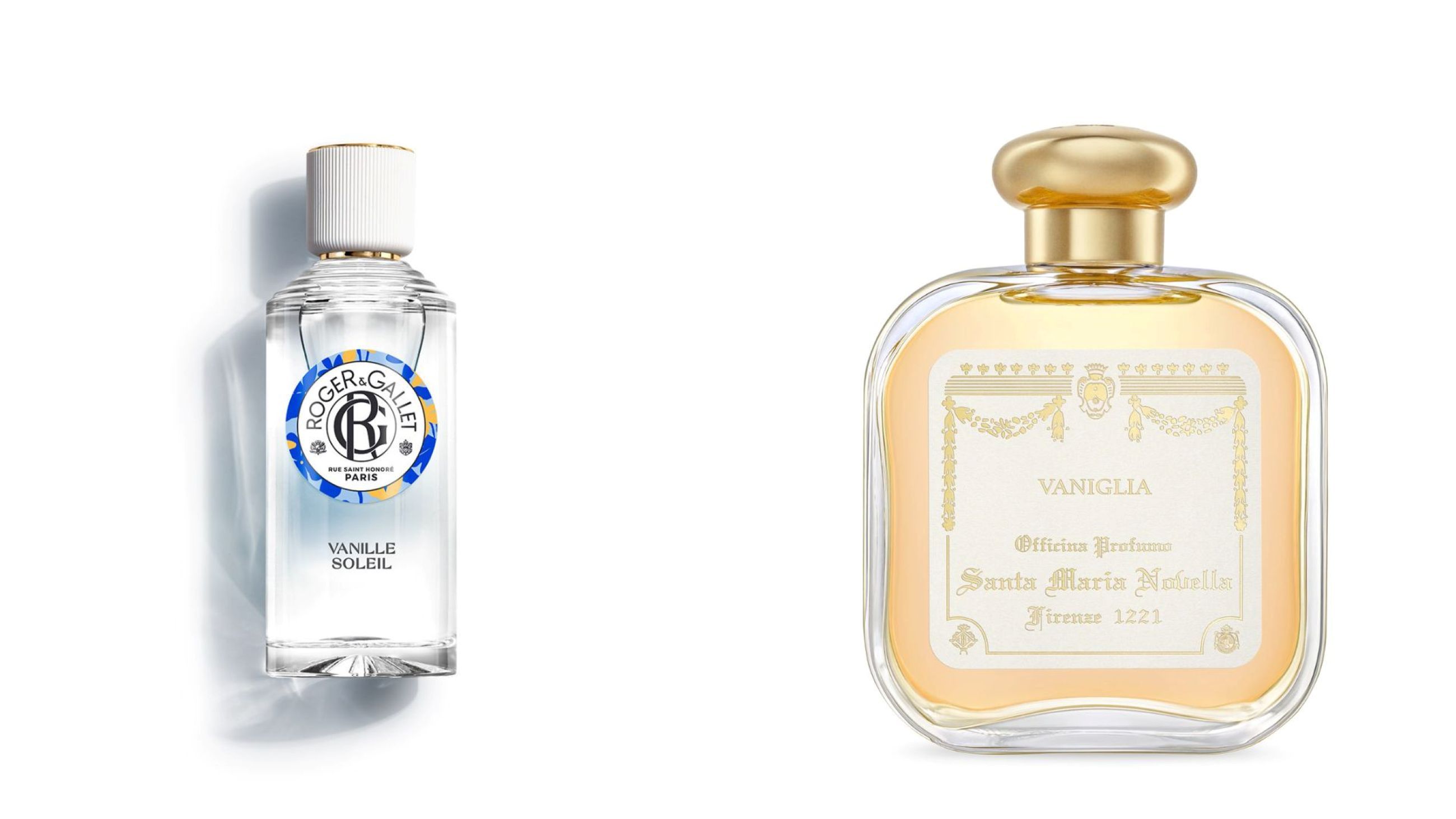 Roger Gallet, Vanille Soleil; Santa Maria Novella, Vaniglia - Credits: Courtesy Press Office