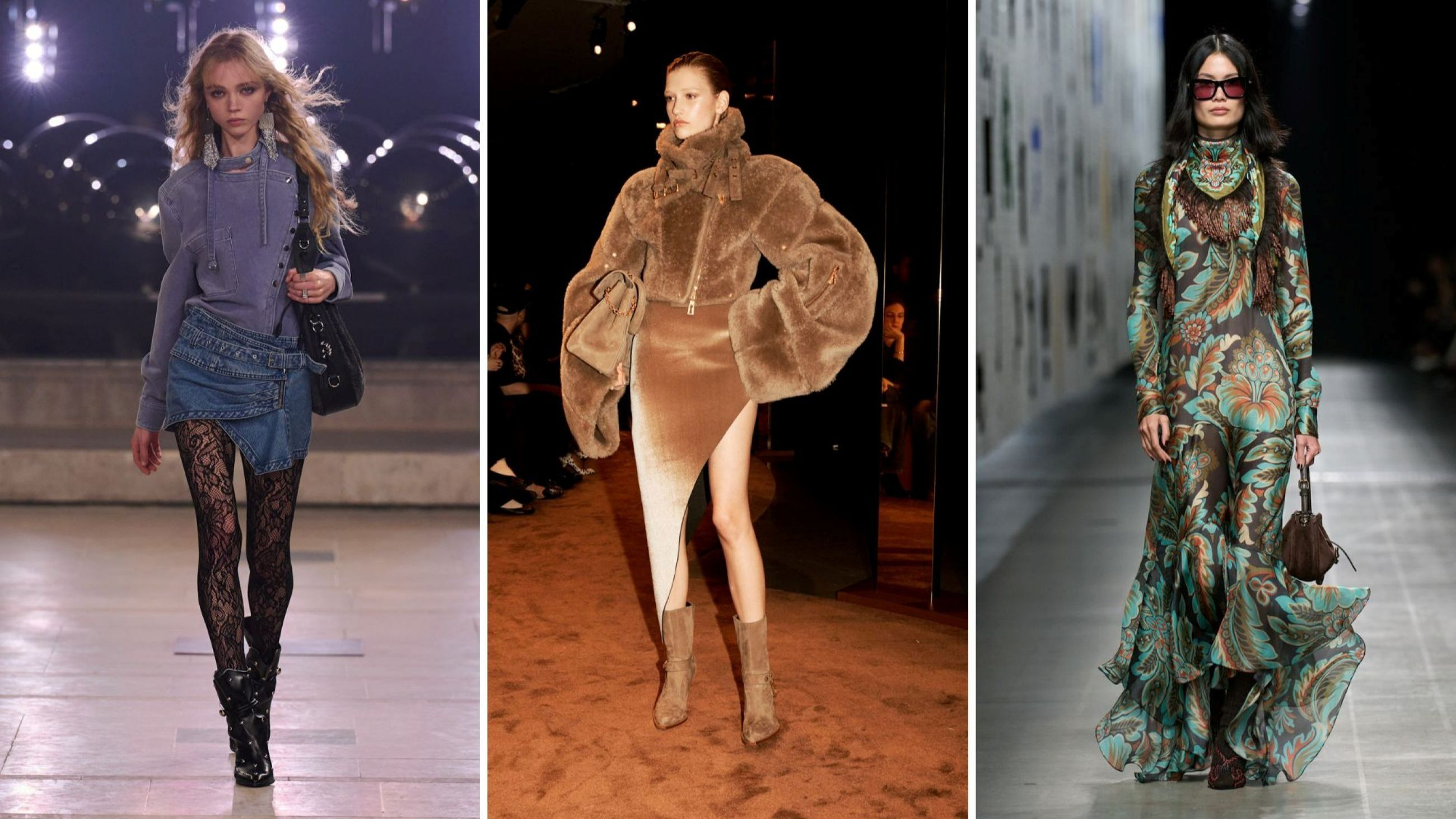 Isabel Marant FW25; Schiaparelli FW25; Etro FW25 - Credits: Launchmetrics.com/Spotlight