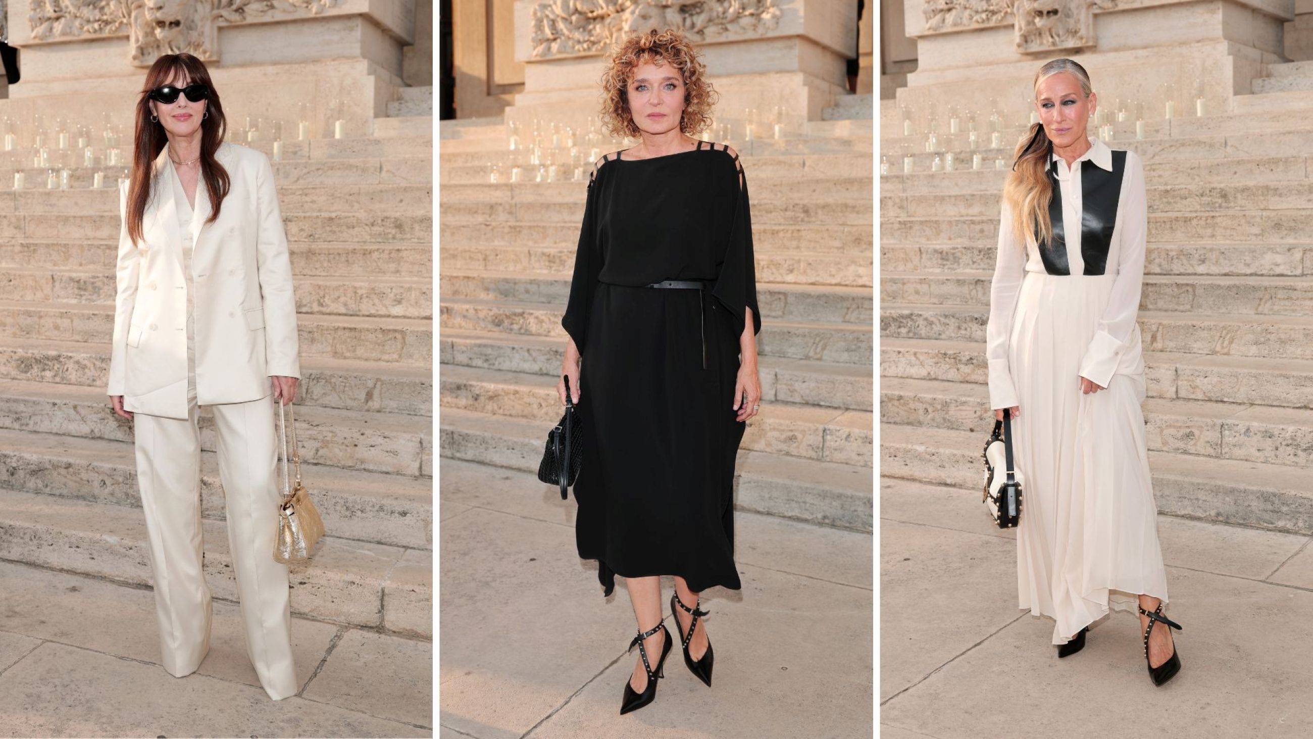 Da sinistra a destra, Monica Bellucci, Valeria Golino e Sarah Jessica Parker - Credits: Getty Images
