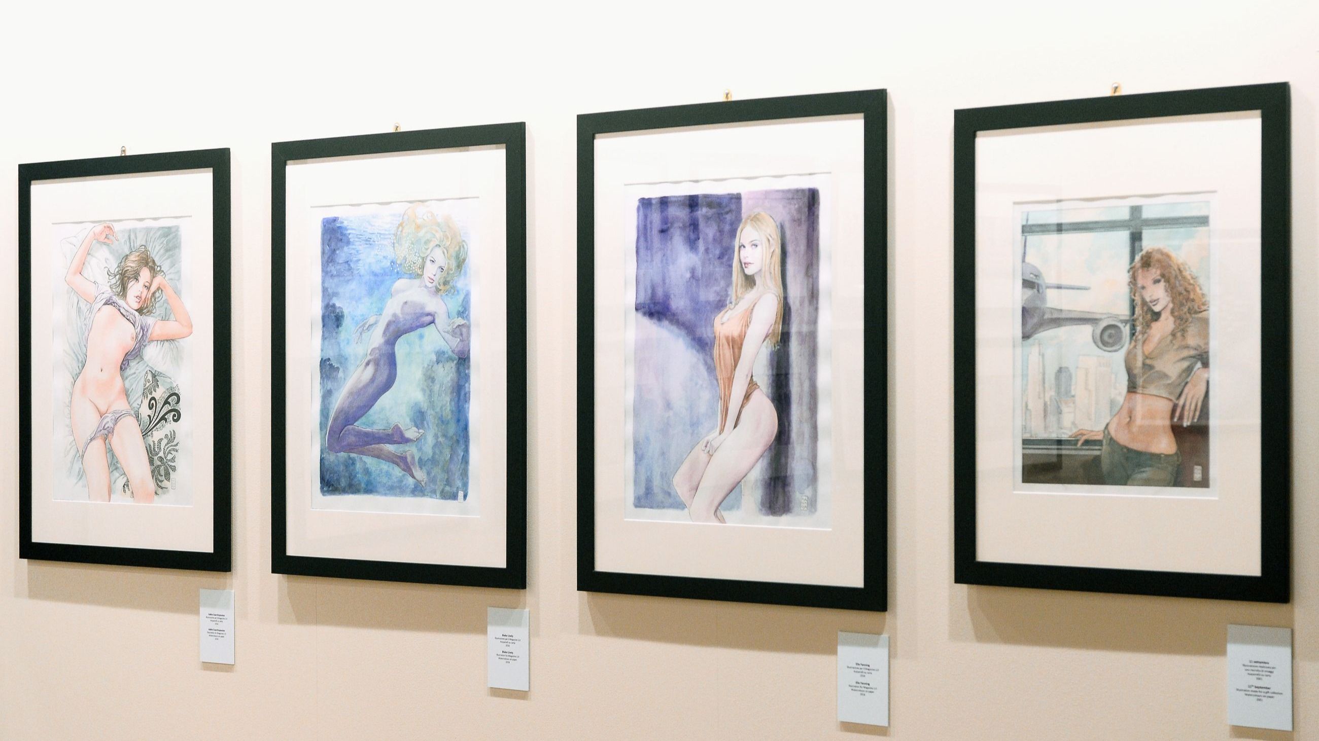 Mostra “Nel Segno Di Manara”, Palazzo Pallavicini, 2017.
Credits Getty Images
