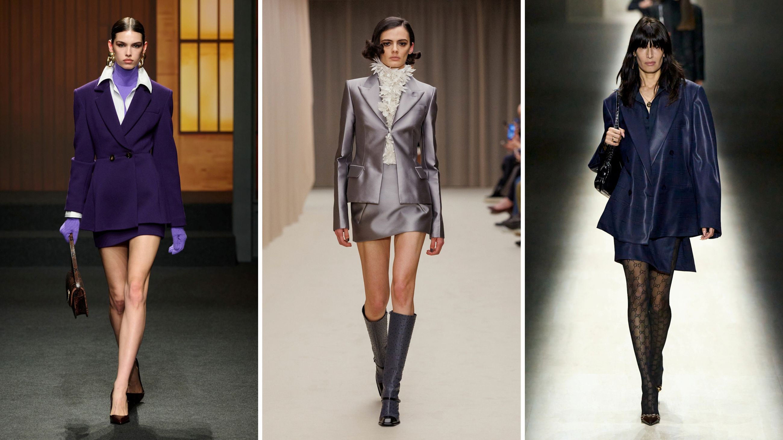 Sfilate FW26: da sinistra Luisa Spagnoli; Alexander McQueen; Gucci - Credits: Launchmetrics.com/Spotlight