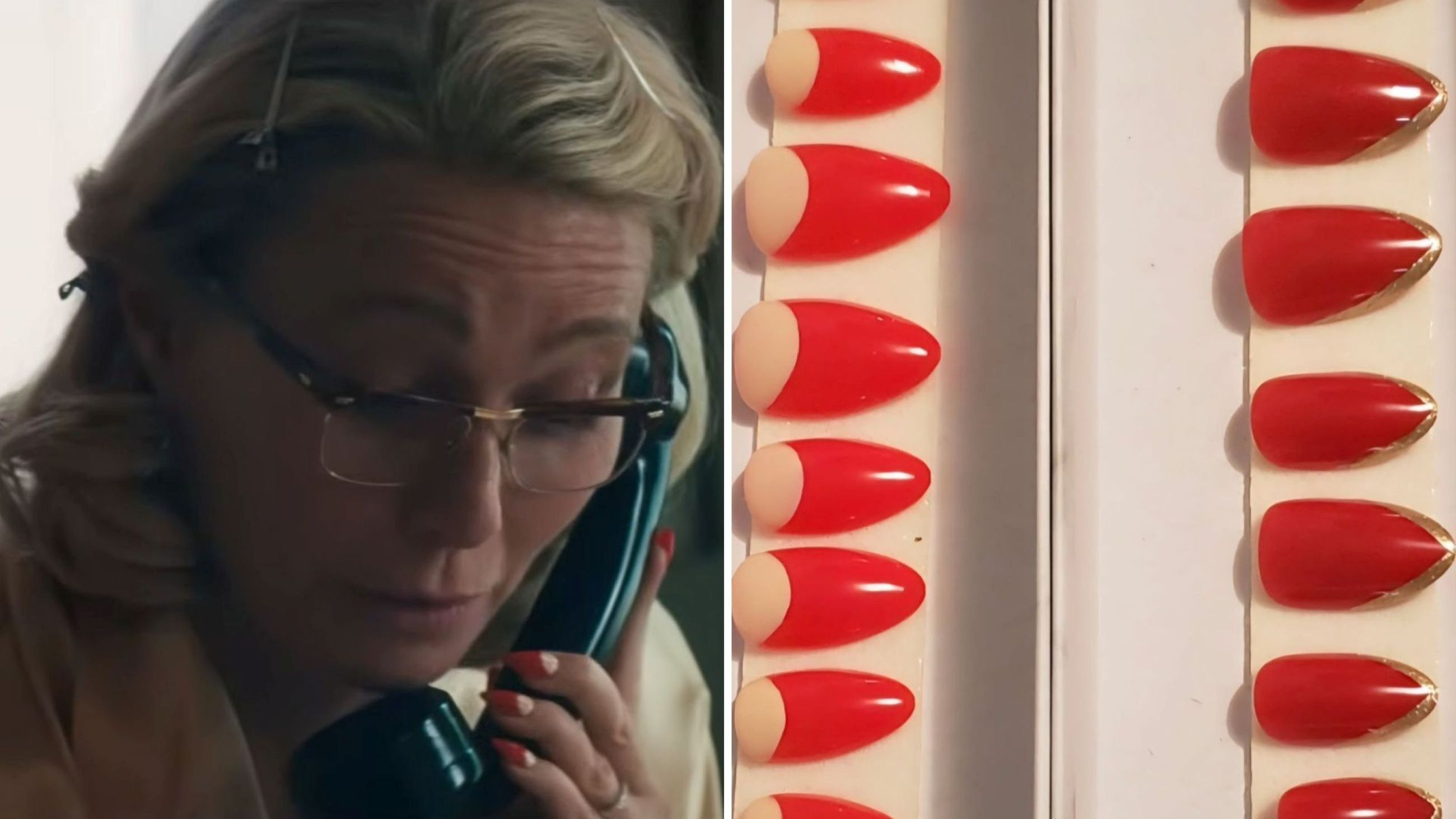 Gwyneth Paltrow in Marty Supreme; Unghie a mezzaluna - Credits: Instagram @Patti Yankee