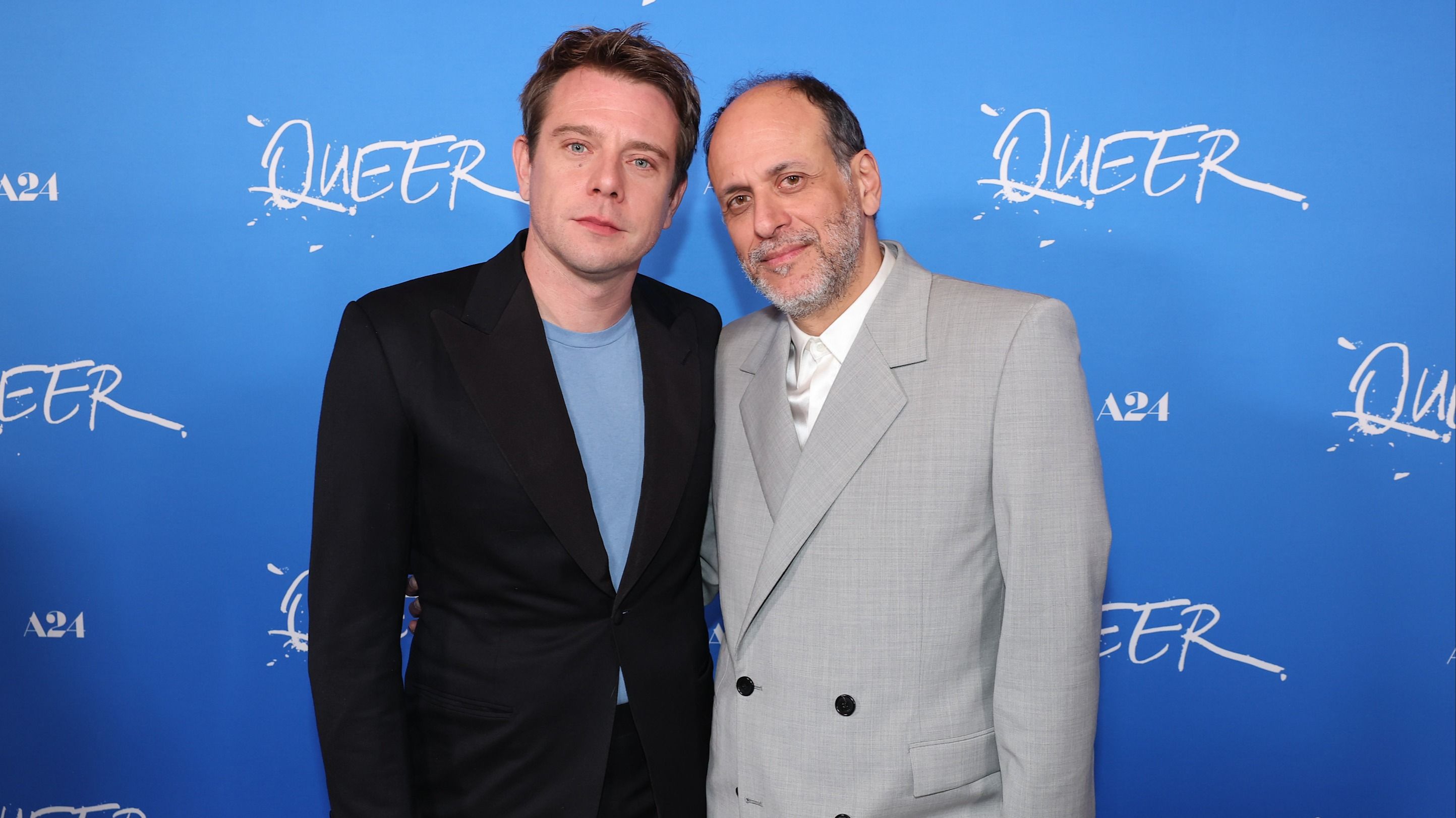 Jonathan Anderson e il designer Luca Guadagnino 
Credit: Getty Images
