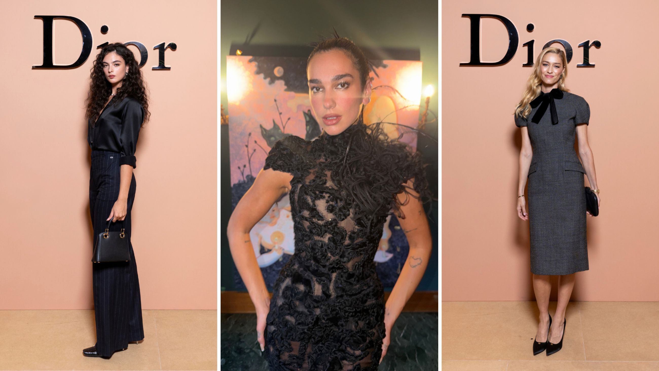 Da sinistra: Deva Cassel - Credits Getty Images; Dua Lipa - Immagine tratta dal profilo Instagram di @dualipa; Beatrice Borromeo - Credits Getty Images