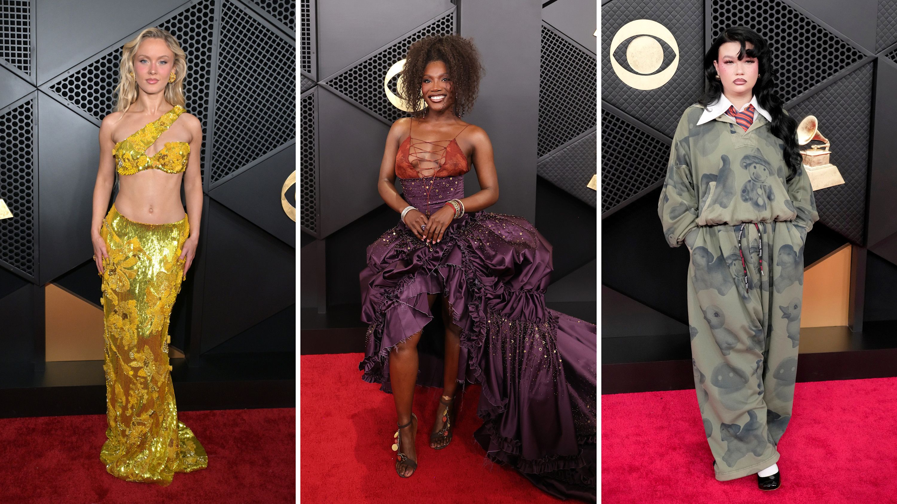 Da sinistra Zara Larsson, Doechii e Lola Young, Crypto.com Arena, Los Angeles - Credits: Getty Images
