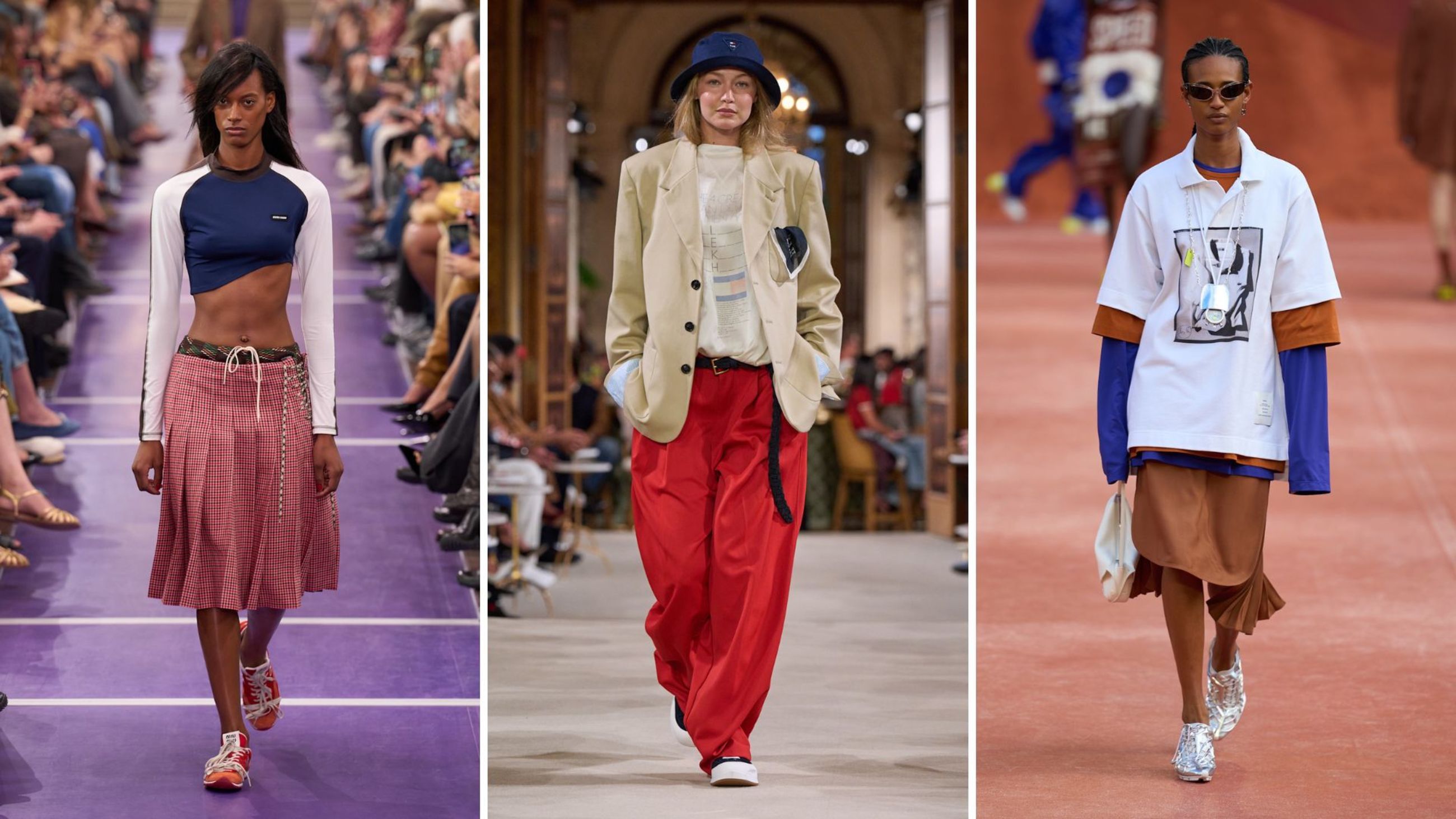 Miu Miu, Tommy Hilfiger e Lacoste SS27 - Credits: Launchmetrics.com/Spotlight
