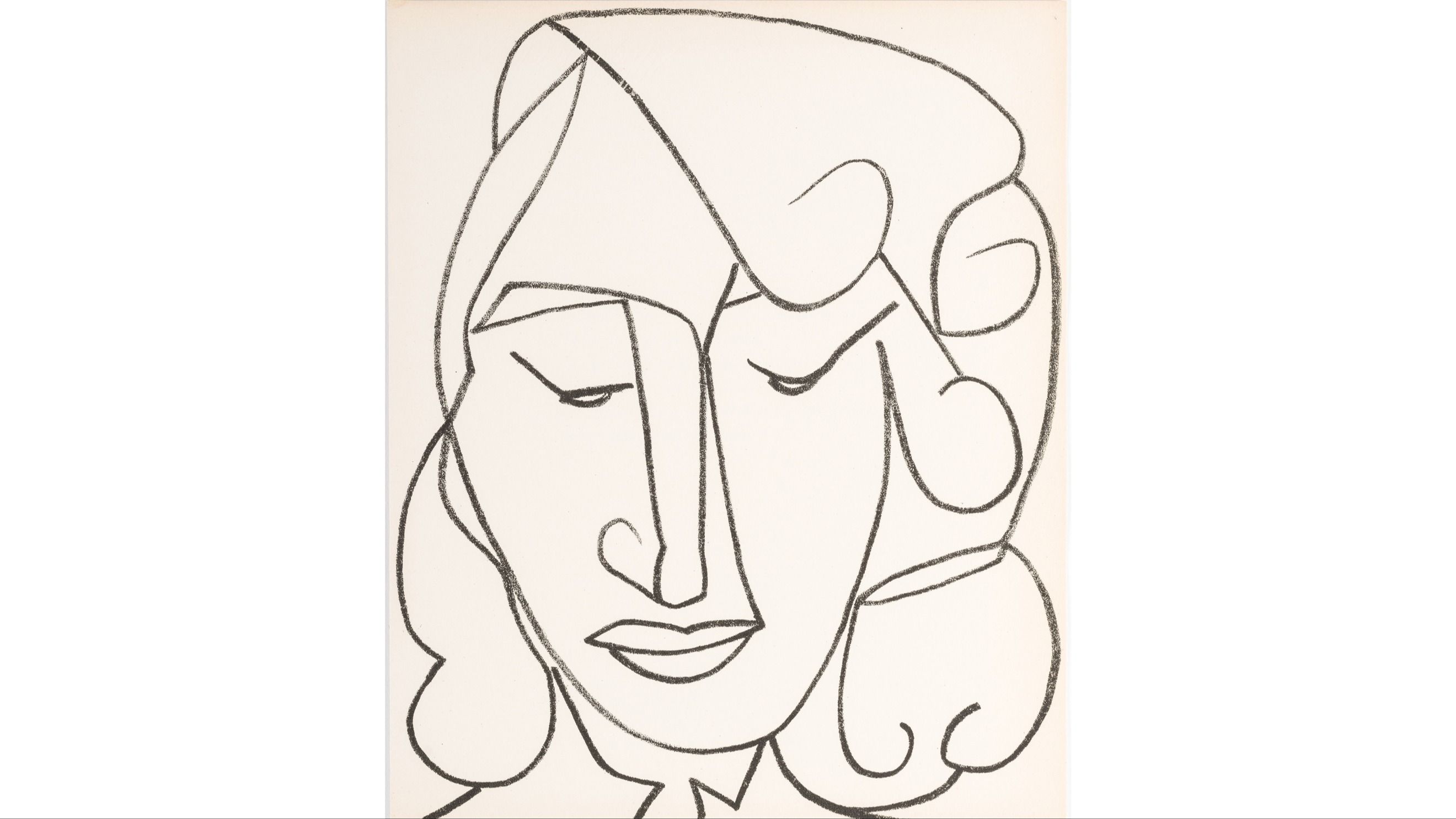 Françoise Gilot Pages d'amour, 1951 Litografia, 44x54 cm © Succession Picasso by SIAE 2025