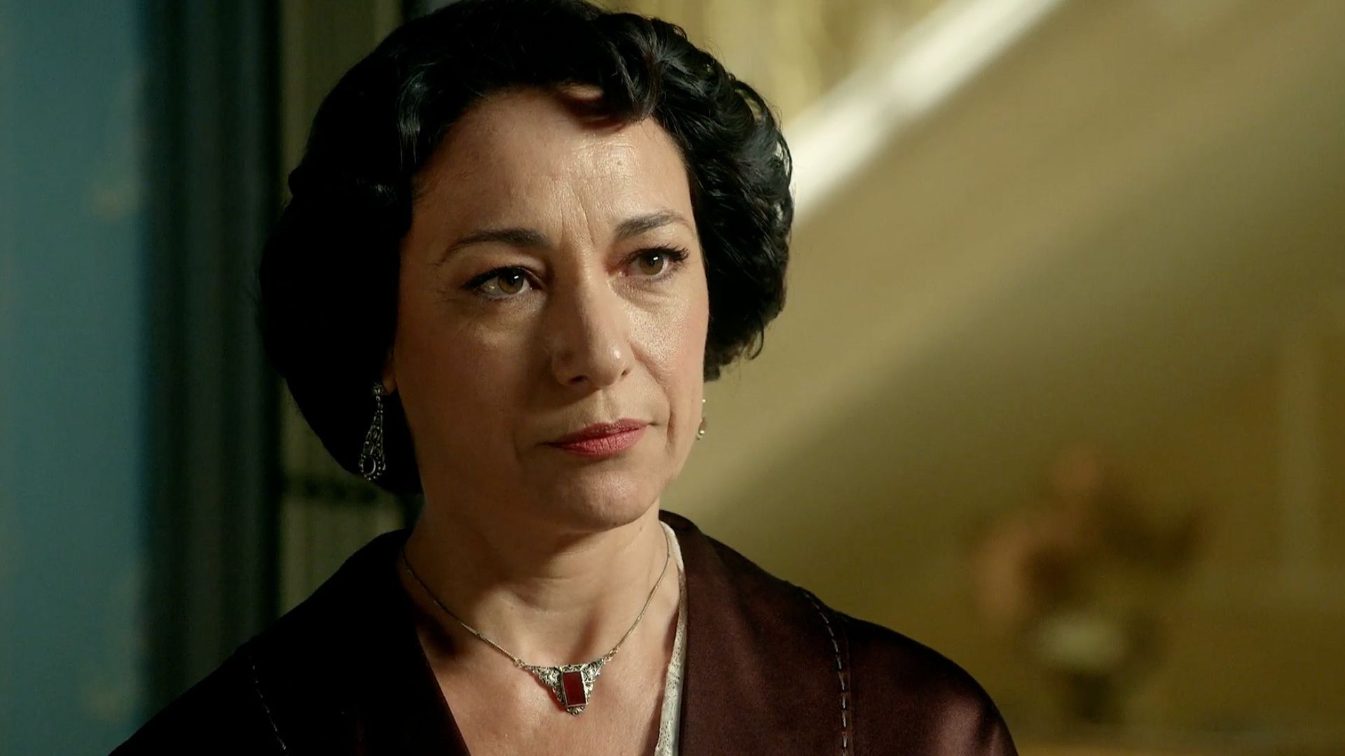 Isabel Serrano (Leocadia) in una scena de La Promessa
