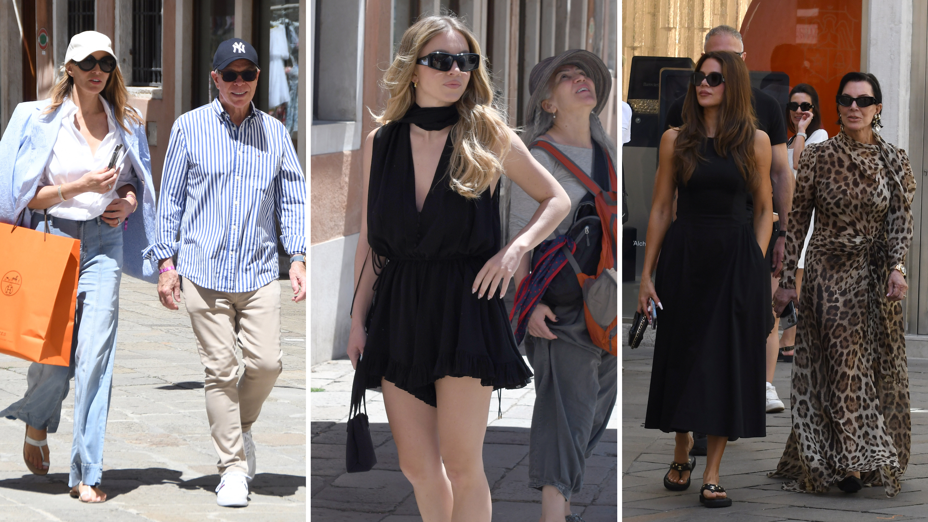 Dee Ocleppo e Tommy Hilfiger; Sidney Sweeney; Khloé Kardashian e la madre Kris Jenner
Credit: Getty Images