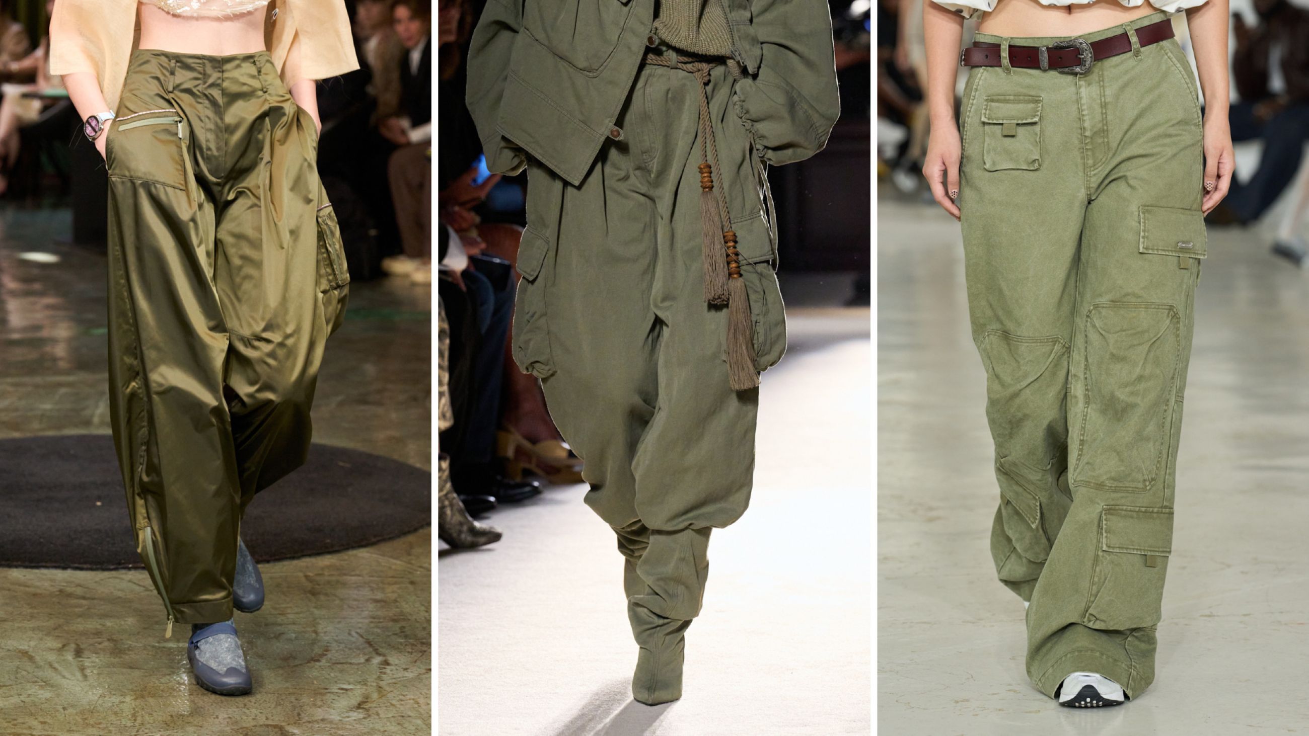 Da sinistra: Hui; Balmain; Private Policy SS26 - Credits Launchmetrics.com/Spotlight