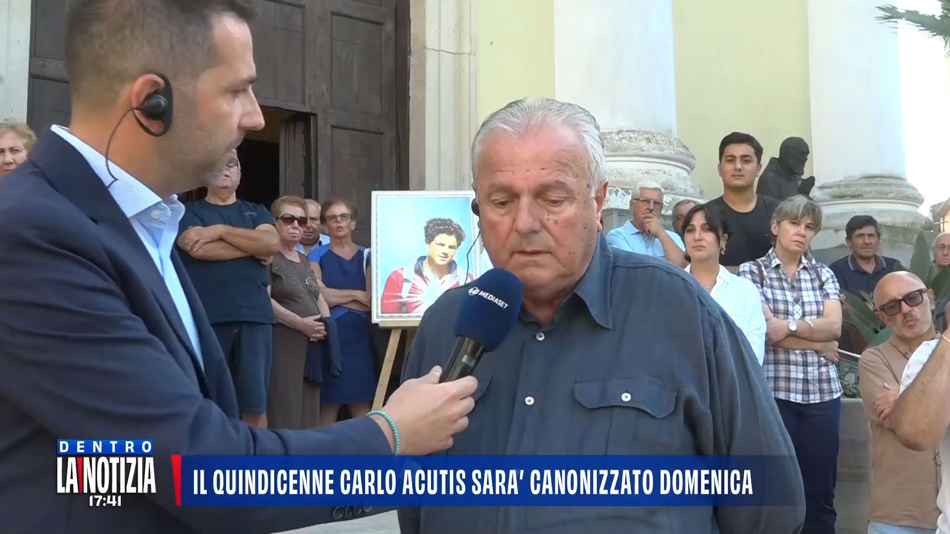 Domenico racconta un presunto miracolo di Carlo Acutis
