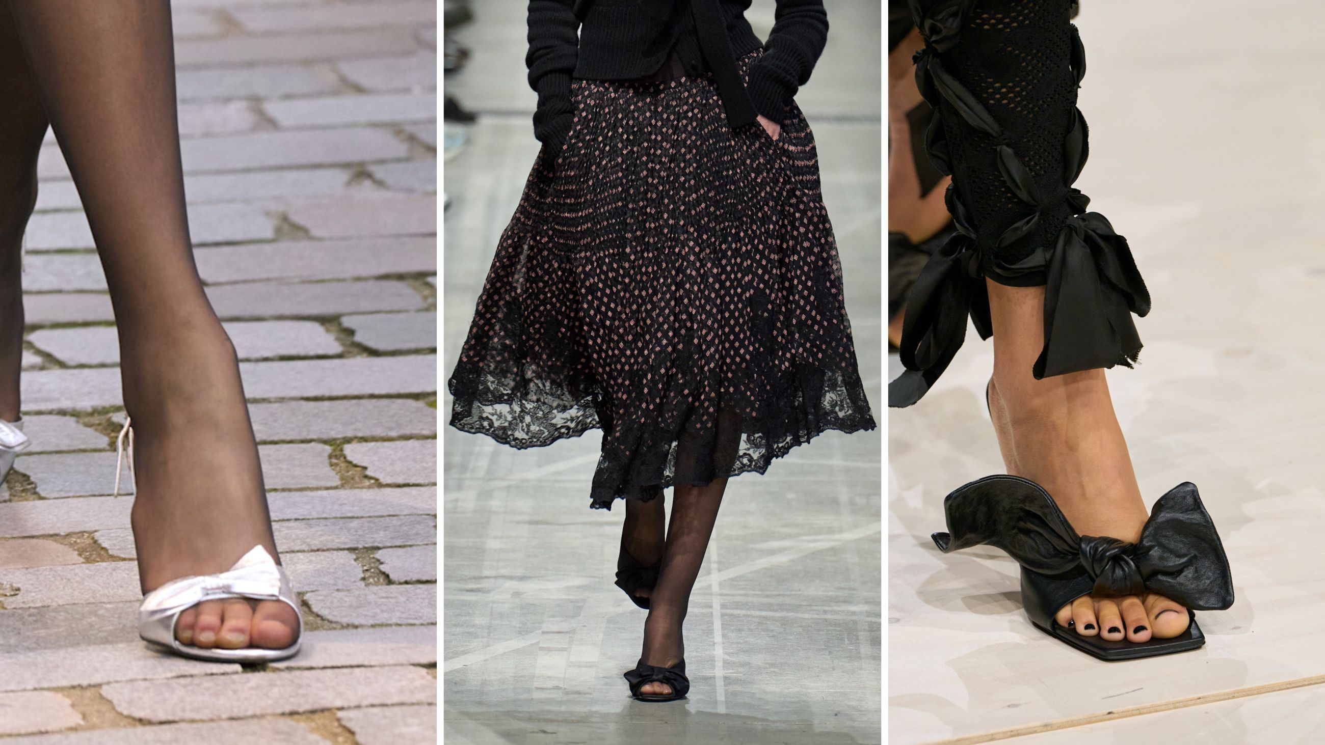 Dalle sfilate FW26: da sinistra Zadig&Voltaire; Ermanno Scervino; Givenchy - Credits: Launchmetrics.com/Spotlight