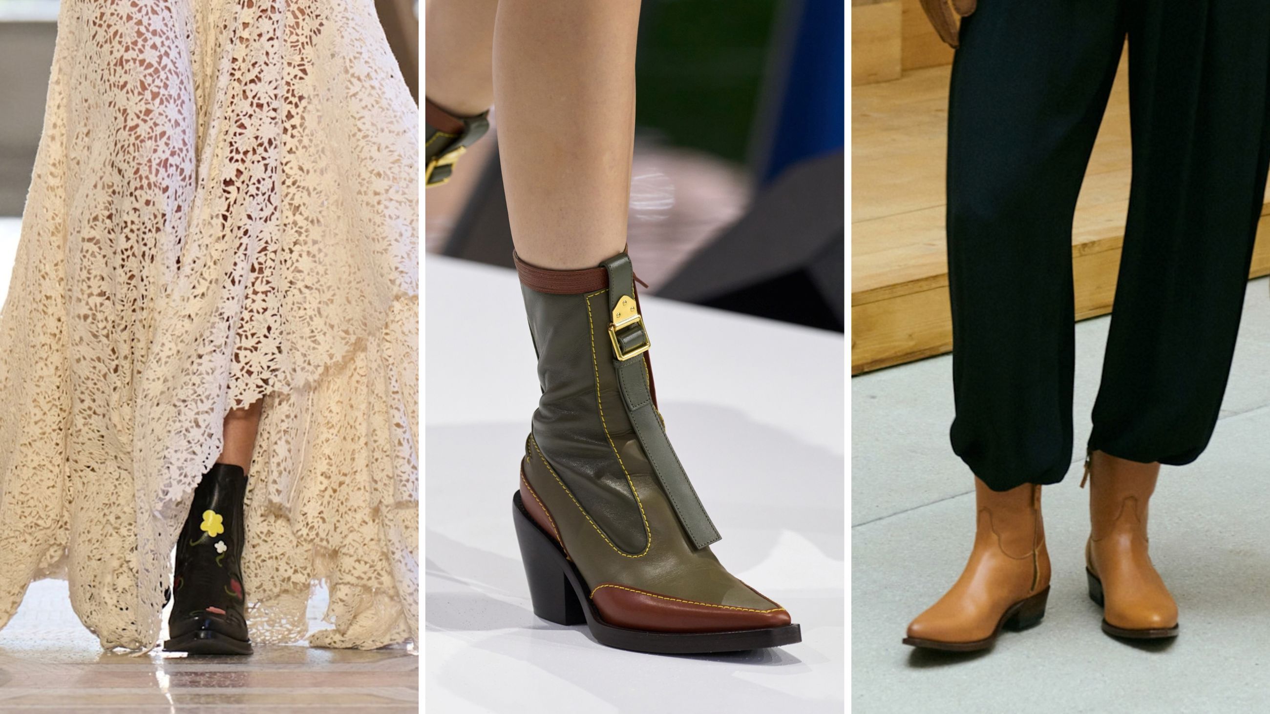 Sfilate FW26: da sinistra Gabriela Hearst; Louis Vuitton; Polo Ralph Lauren - Credits: Launchmetrics.com/Spotlight