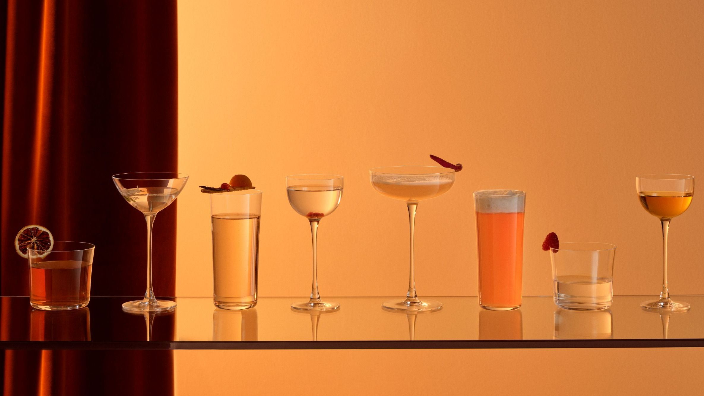 La collezione di bicchieri da cocktail Savage di NUDE Glass, disegnata dal celebre mixologist Rémy Savage