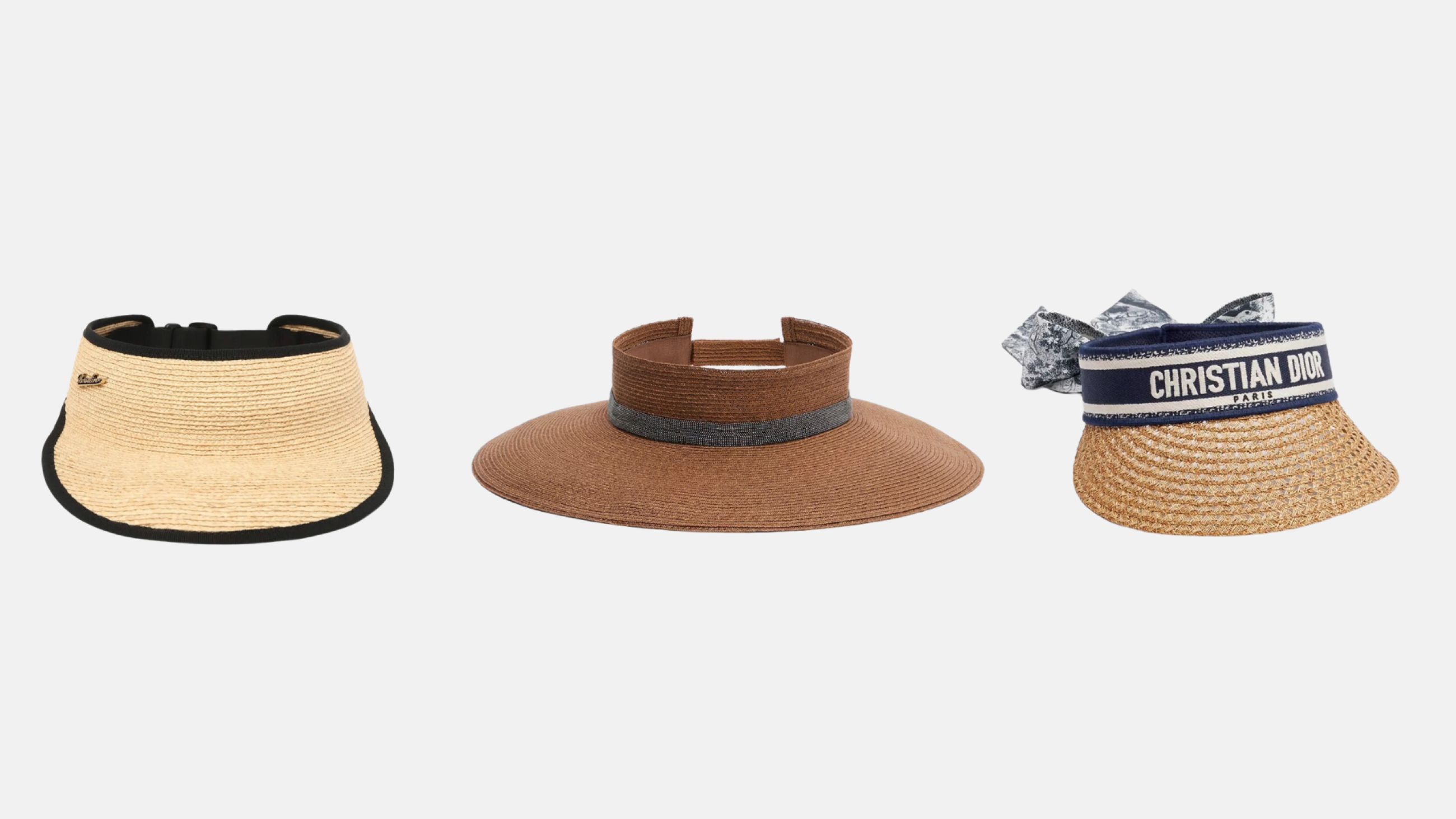 Da sinistra: Borsalino, Brunello Cucinelli, Christian Dior - Courtesy Press Office