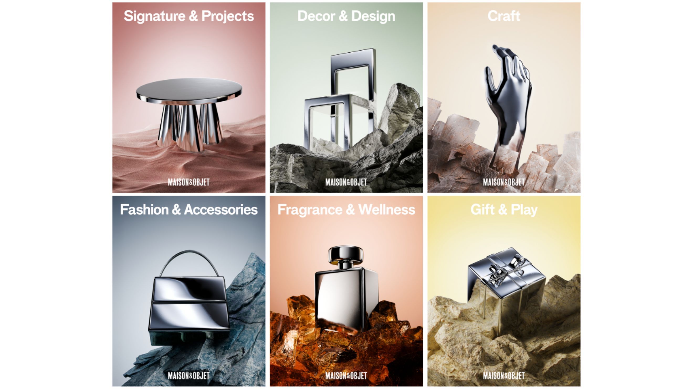 Decorazione, design, arredamento, accessori, tessuti, fragranze, prodotti per l'infanzia, articoli per la tavola e molto altro a Maison & Objet a Parigi (15–19 gennaio) - Courtesy Maison & Objet