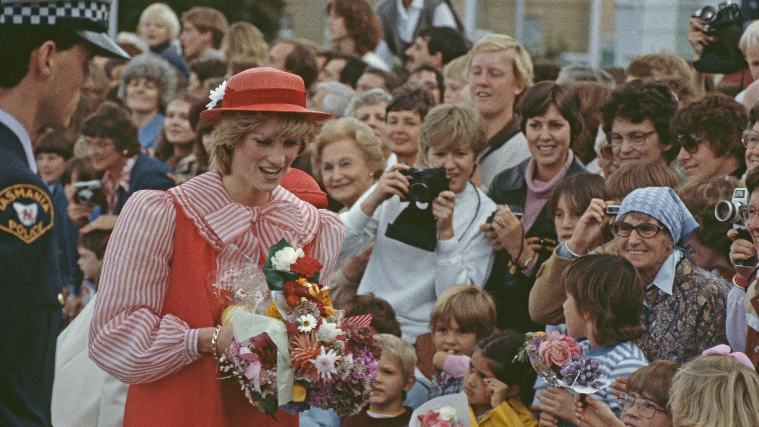 Diana arriva a Hobart, in Tasmania, 1983 - Credits Getty Images 