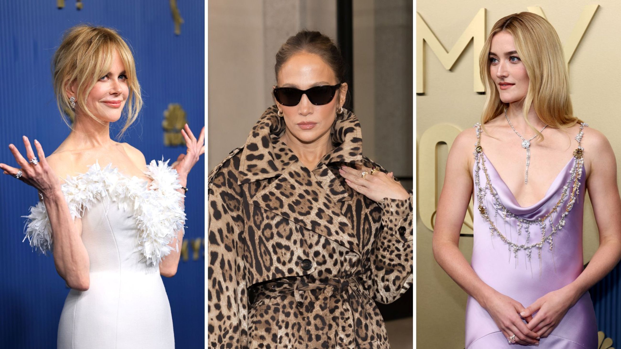Da sinistra a destra, Nicole Kidman, Jennifer Lopez e Sarah Pidgeon - Credits: Getty Images