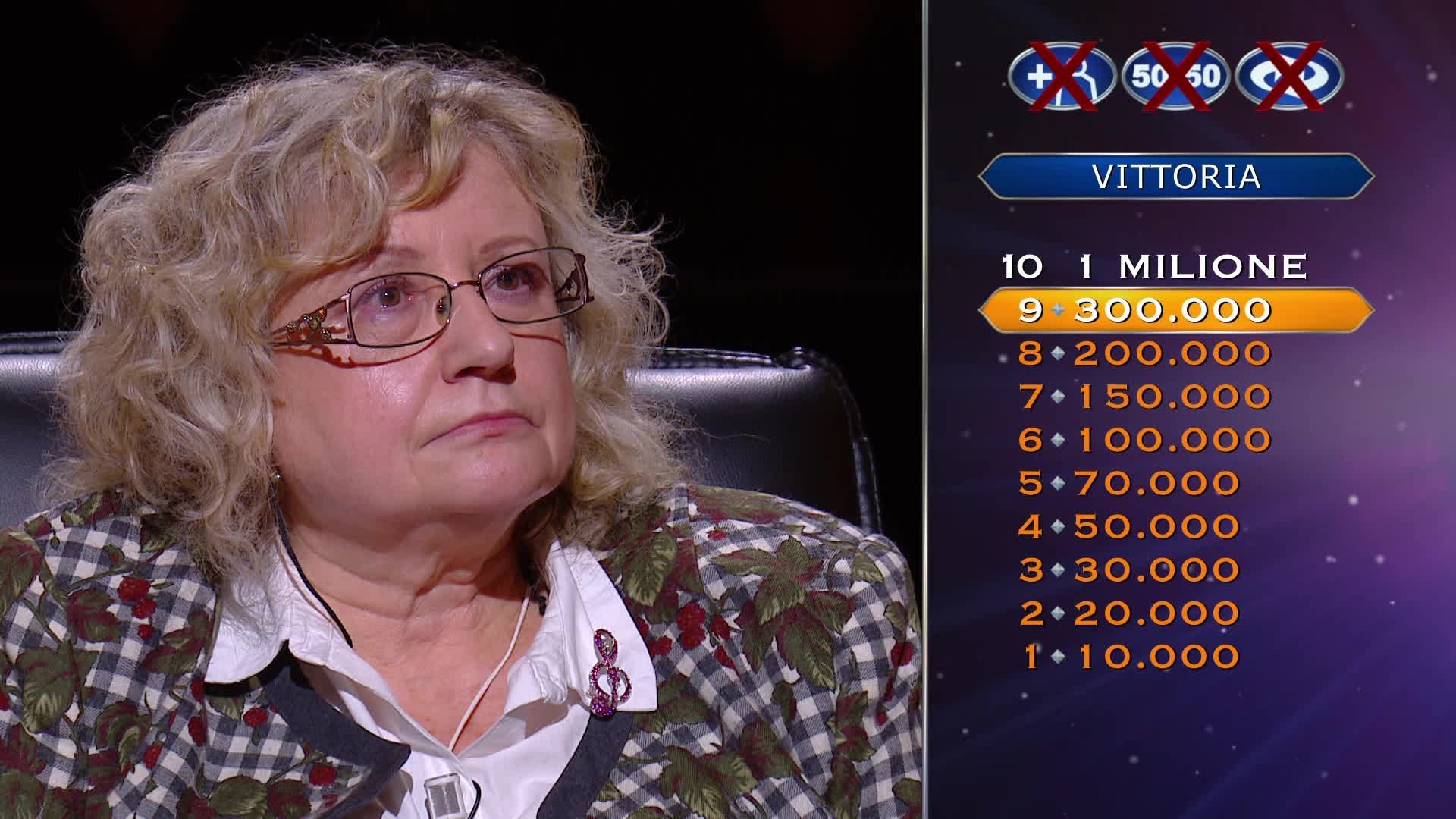 Chi vuol essere milionario, Vittoria vince 1 milione di euro