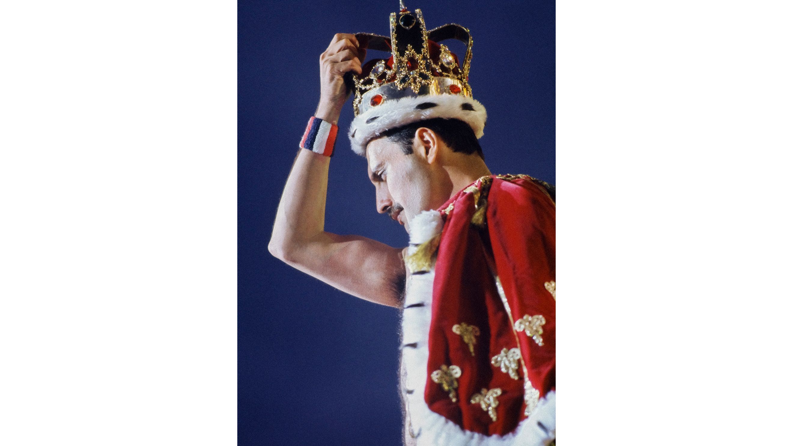 Freddie Mercury, Magic Tour 1986. Photograph by Denis O’Regan - Courtesy Press Office 