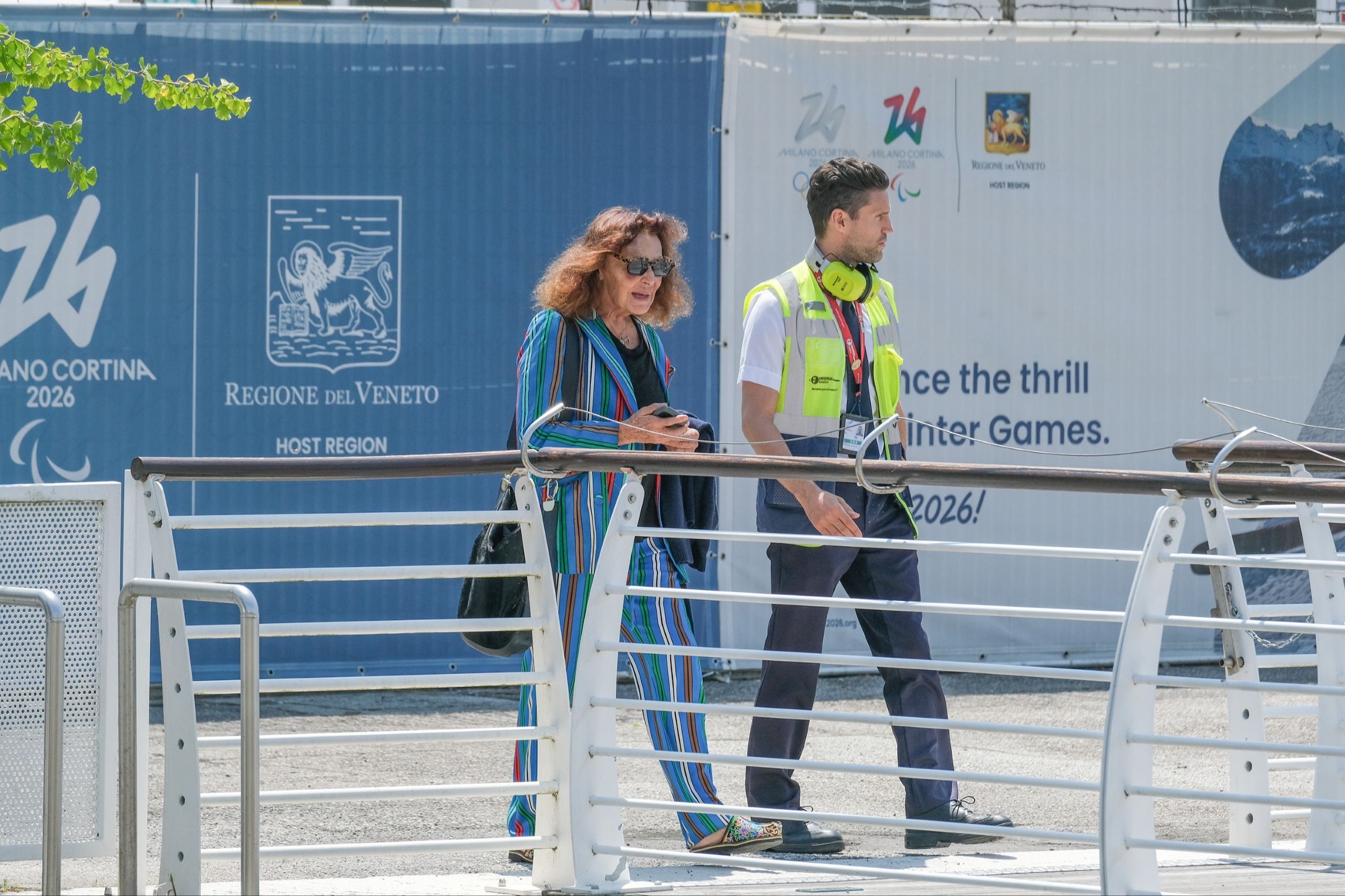 L'arrivo di Diane von Fürstenberg all'aeroporto Marco Polo di Venezia
Credit: Getty Images