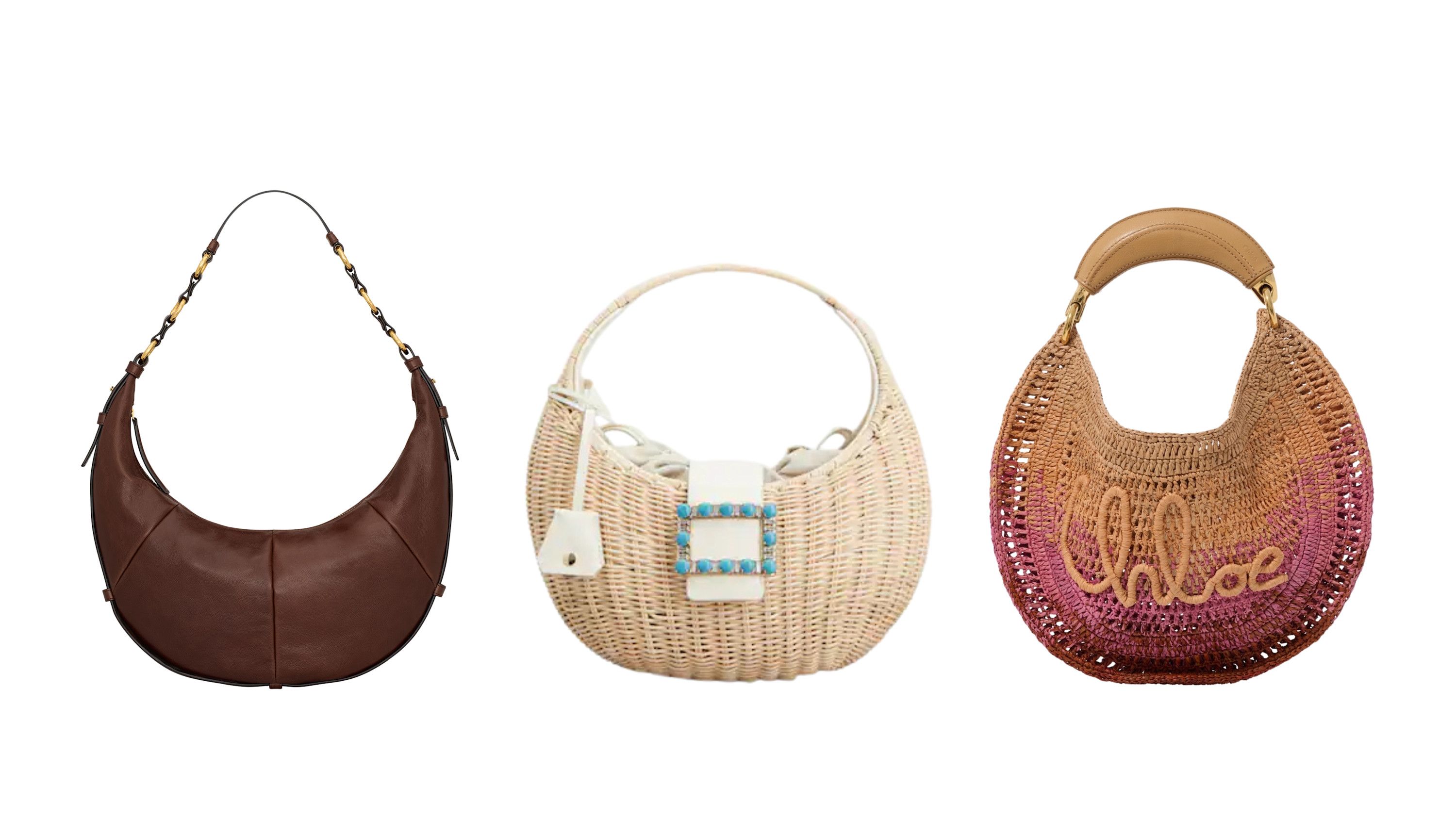Da sinistra: Saint Laurent; Roger Vivier; Chloé
