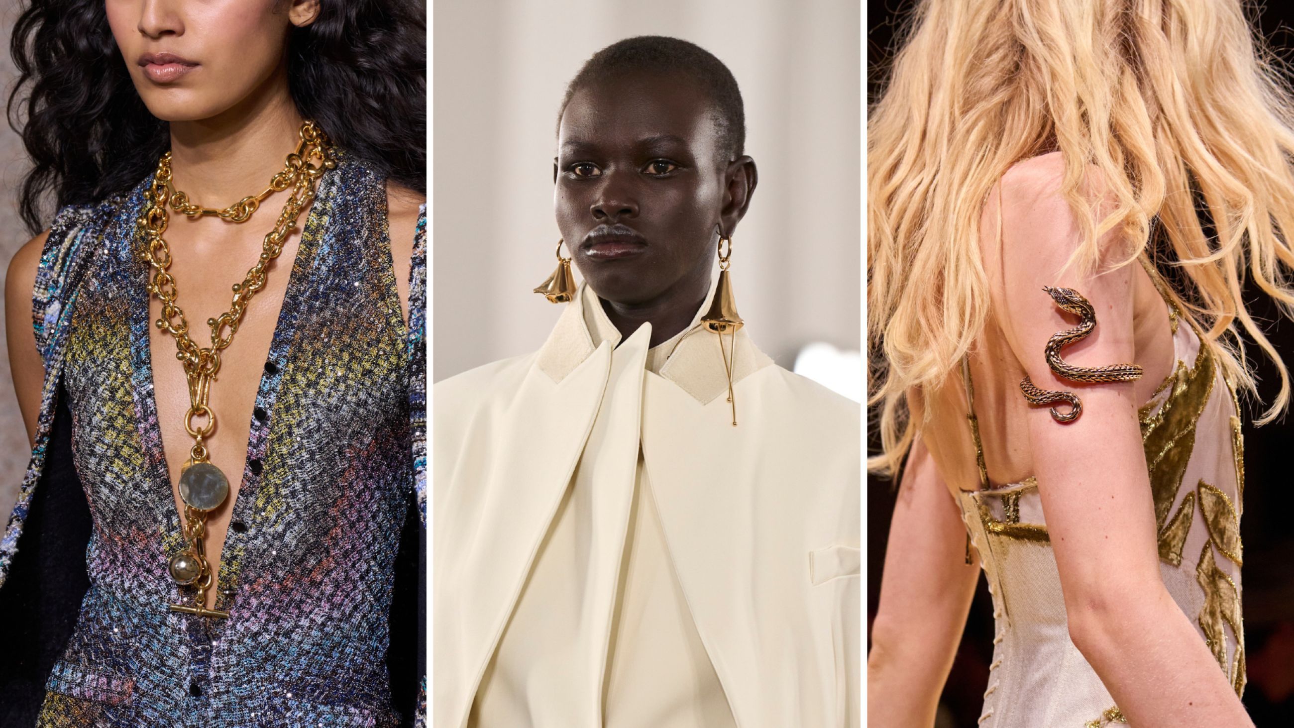 Da sinistra: Missoni; Sportmax; Roberto Cavalli SS26 - Credits Launchmetrics.com/Spotlight