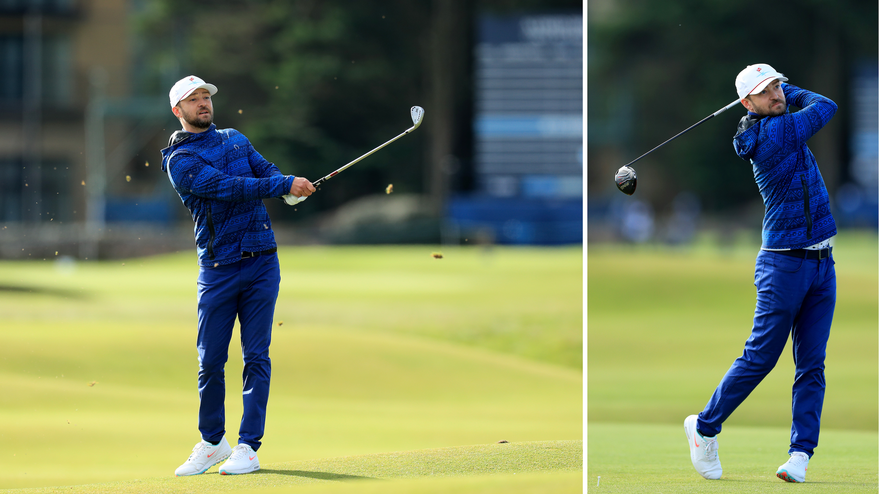 Justin Timberlake all’Alfred Dunhill Links Championship sull'Old Course a St. Andrews, UK, il 28 settembre 2019 
Credits: Getty Images
