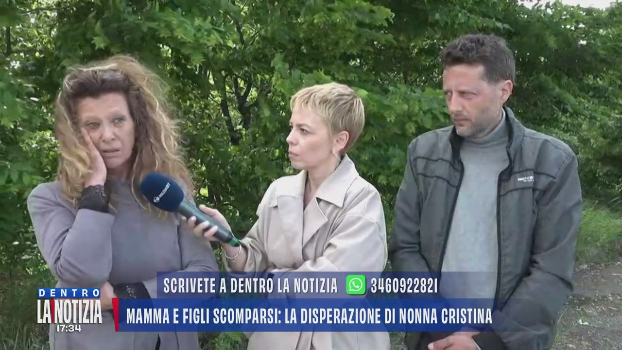 La nonna e lo zio dei ragazzi scomparsi in Friuli