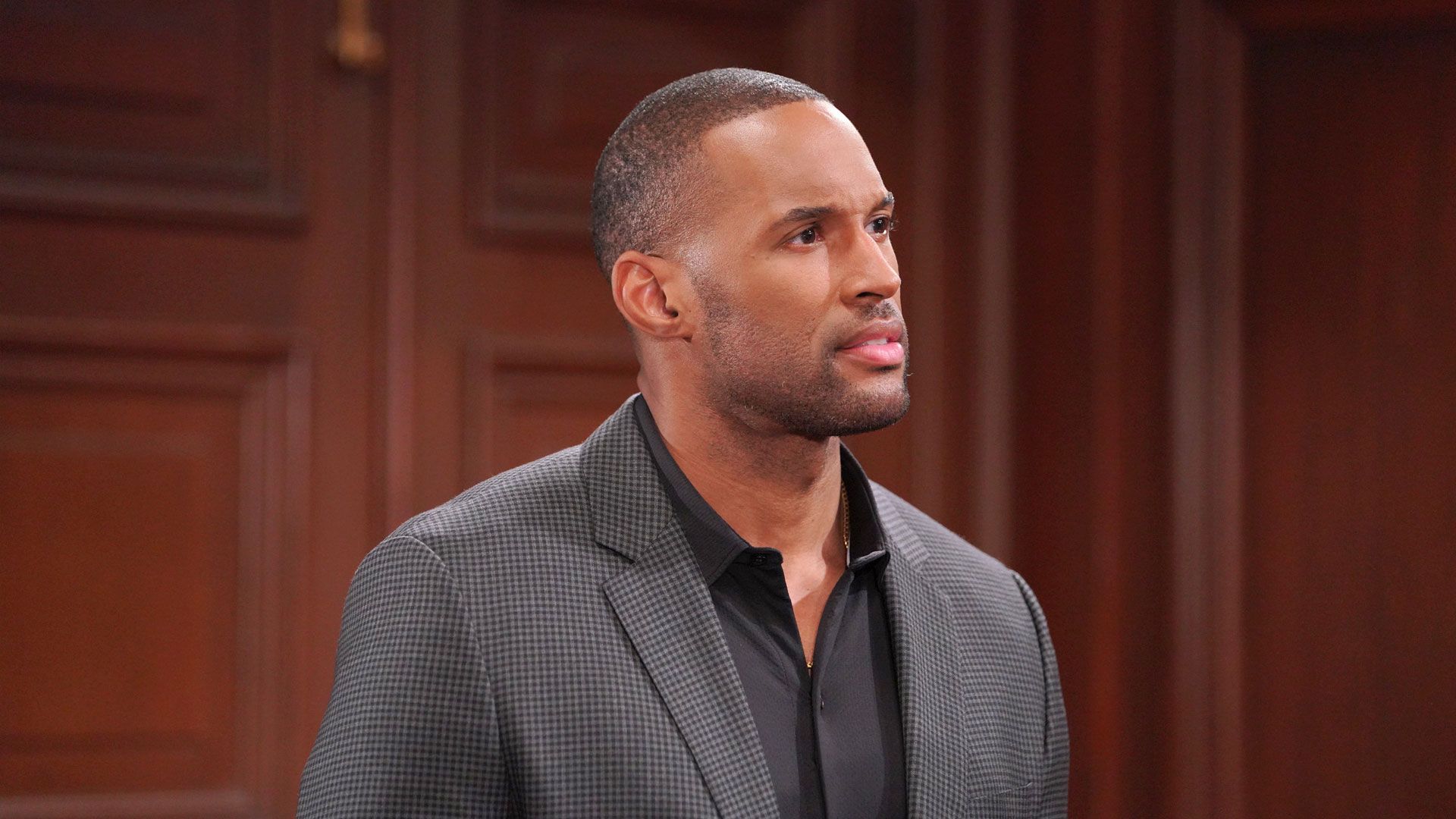 Lawrence Saint-Victor (Carter Walton) in una scena di Beautiful