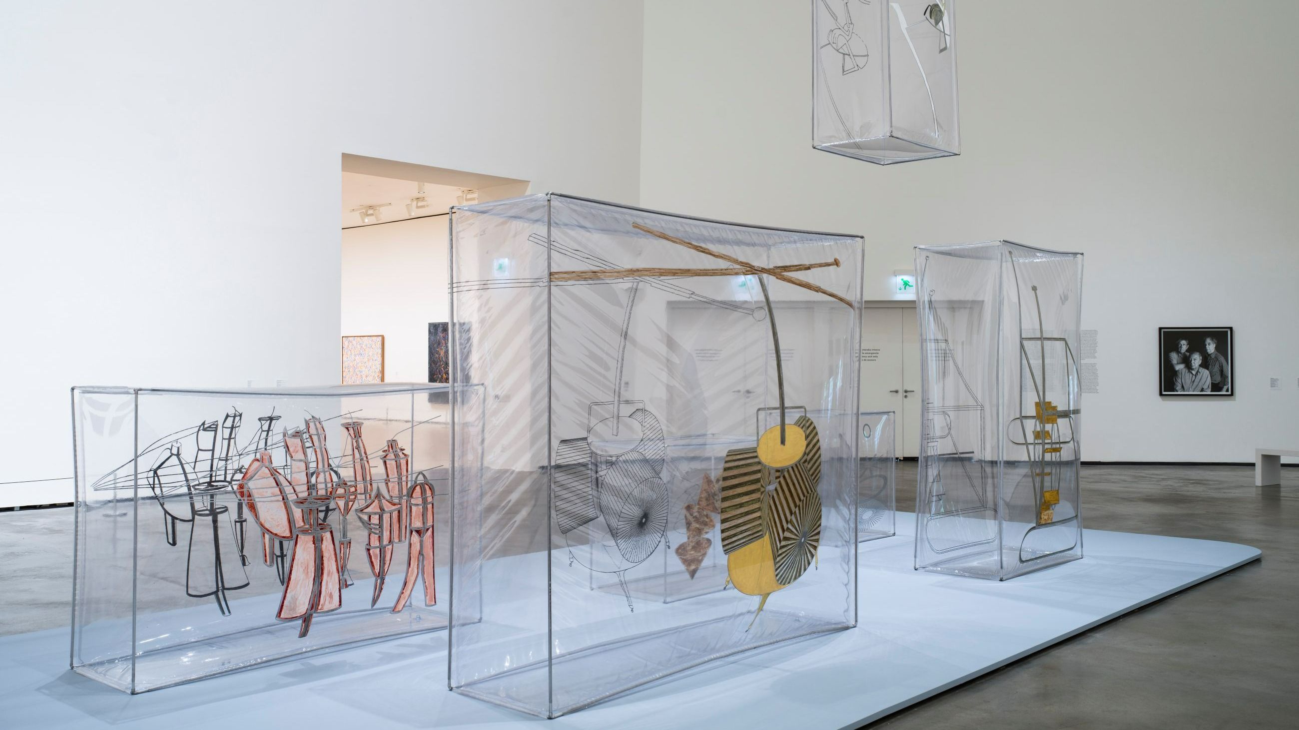 Immagini dell’allestimento della mostra Jasper Johns: night driver, Guggenheim Museum di Bilbao - Courtesy Press Office