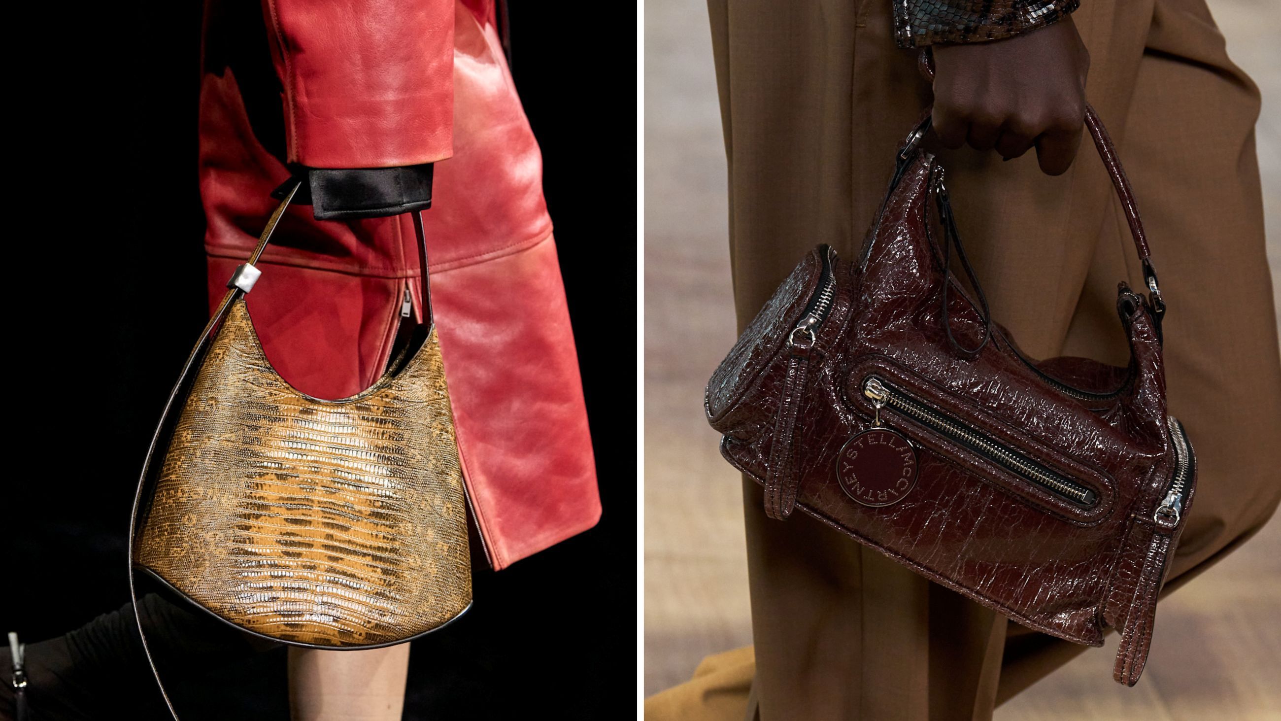 Da sinistra: Jil Sander, sfilata FW2526; Stella McCartney, sfilata FW2526 - Credits: Launchmetrics.com/Spotlight