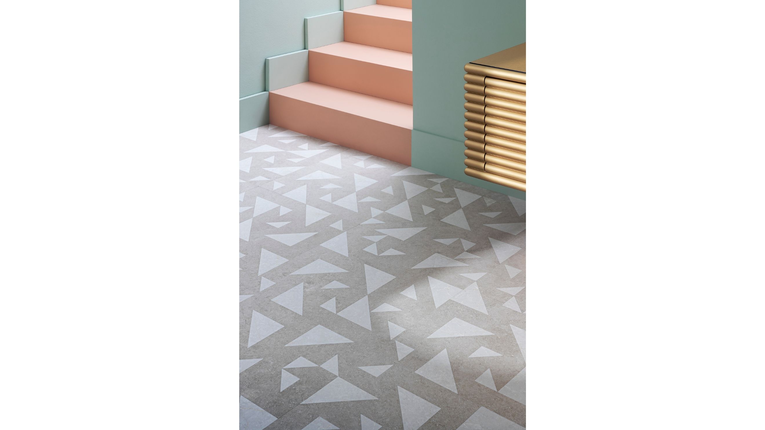 Opus di Raffaello Galiotto per Lithos Design una collezione di rivestimenti in marmo con intarsi geometrici e contrasti cromatici contemporanei