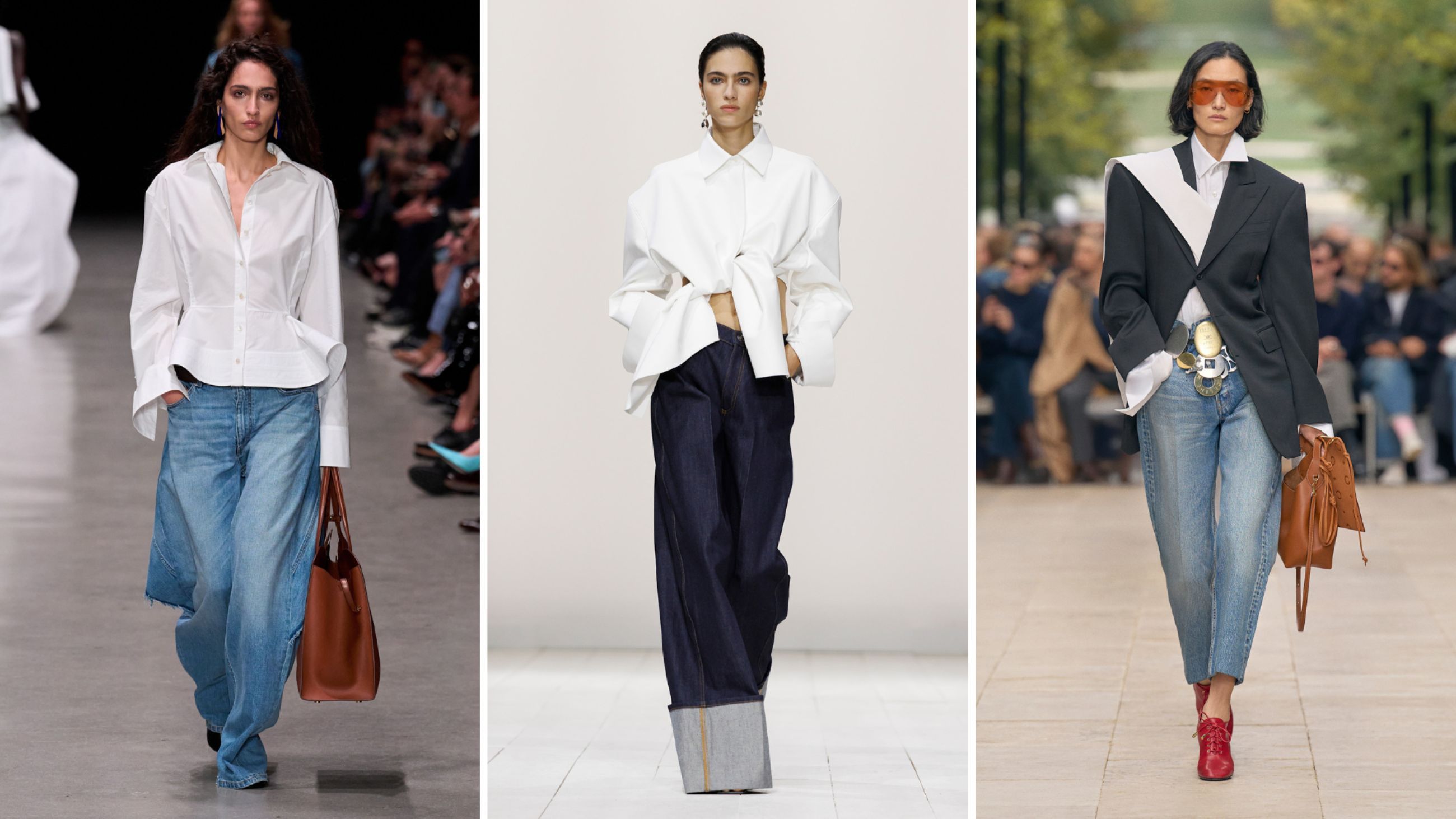 Da sinistra: Stella McCartney; Givenchy; Celine SS26 - Credits Launchmetrics.com/Spotlight 