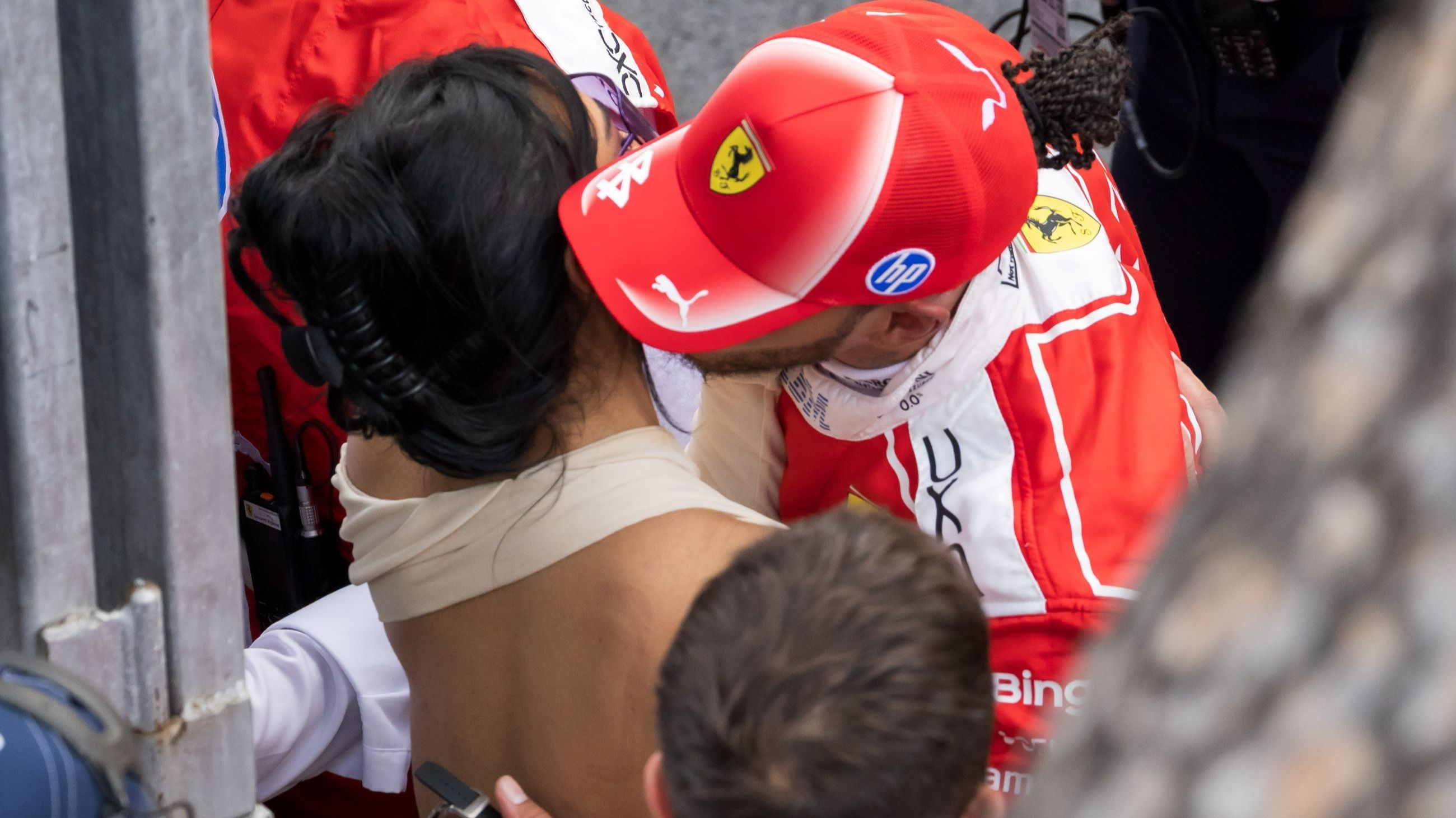 Lewis Hamilton e Kim Kardashian vengono visti durante il Gran Premio di Formula 1 di Monaco al Circuito di Monaco il 7 giugno 2026 a Monte-Carlo, Monaco - Credits: Getty Images