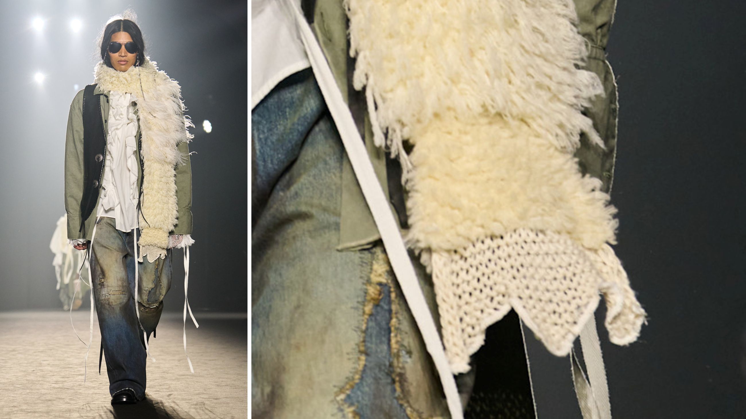 Look dalla sfilata di Demeulemeester FW2526 - Credits: Launchmetrics.com/Spotlight