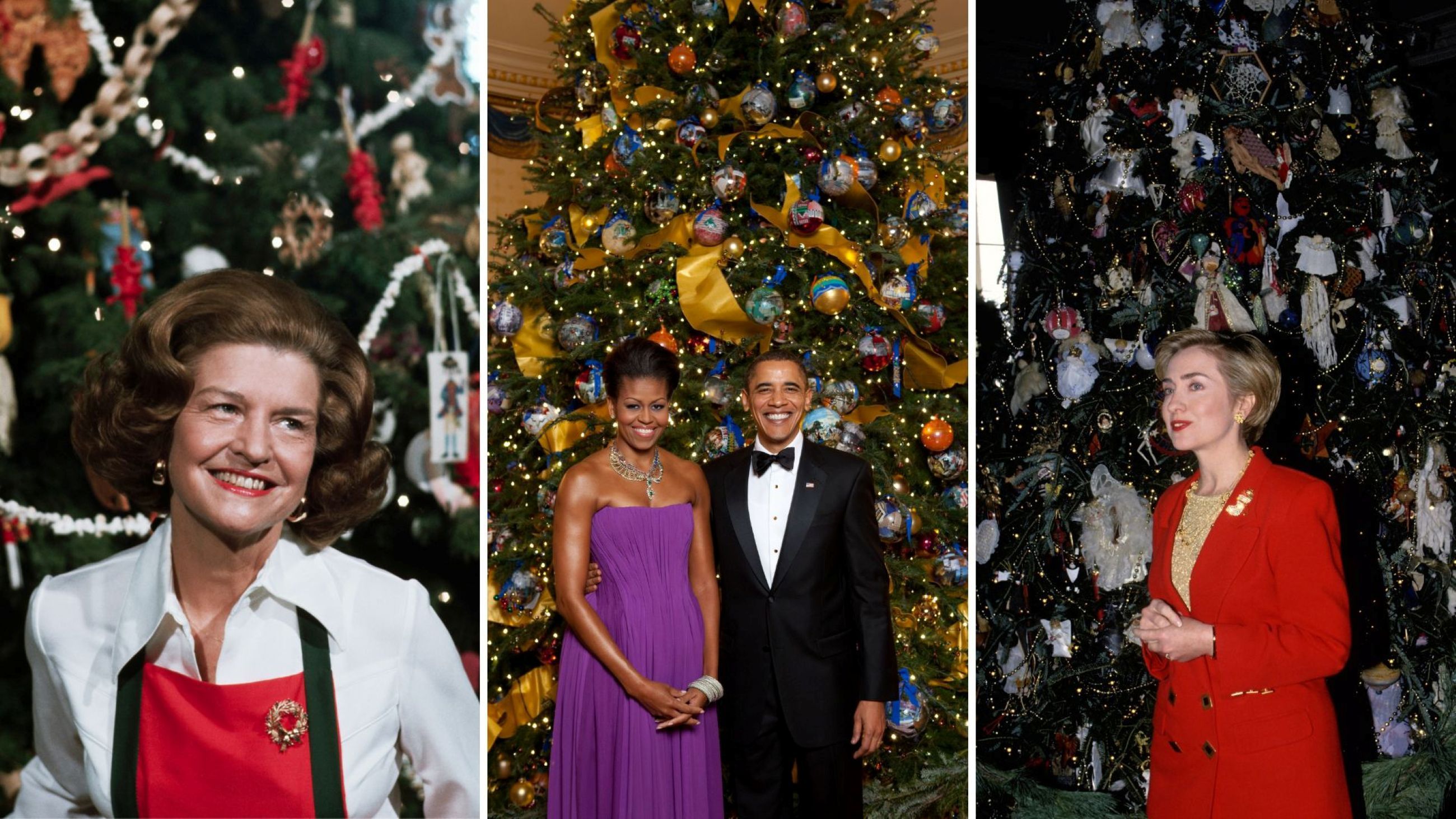 Betty Ford; Michelle e Barack Obama; Hillary Clinton - Credits Getty Images 