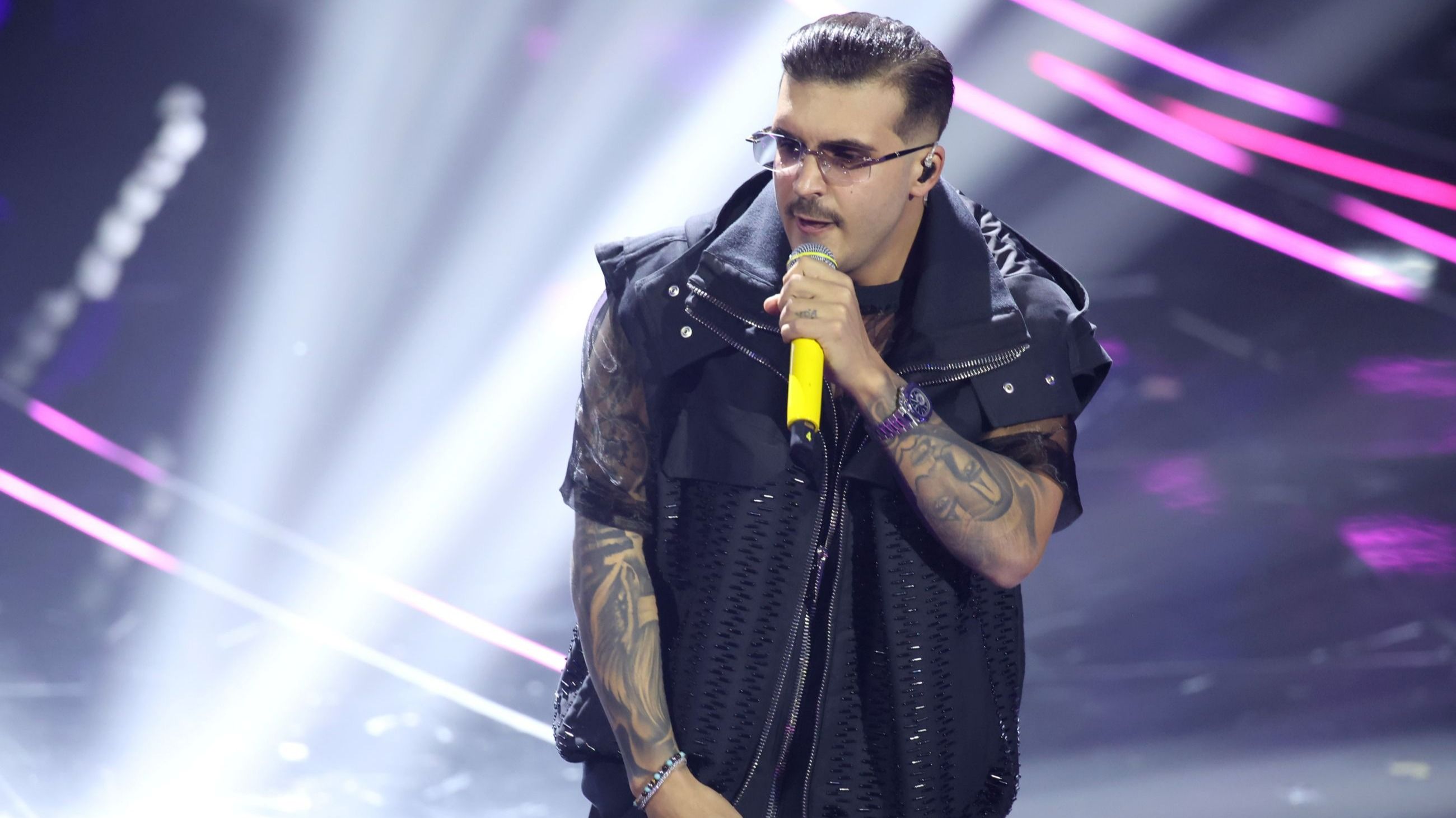 Geolier alla 74esima edizione di Sanremo - Credits Getty Images 