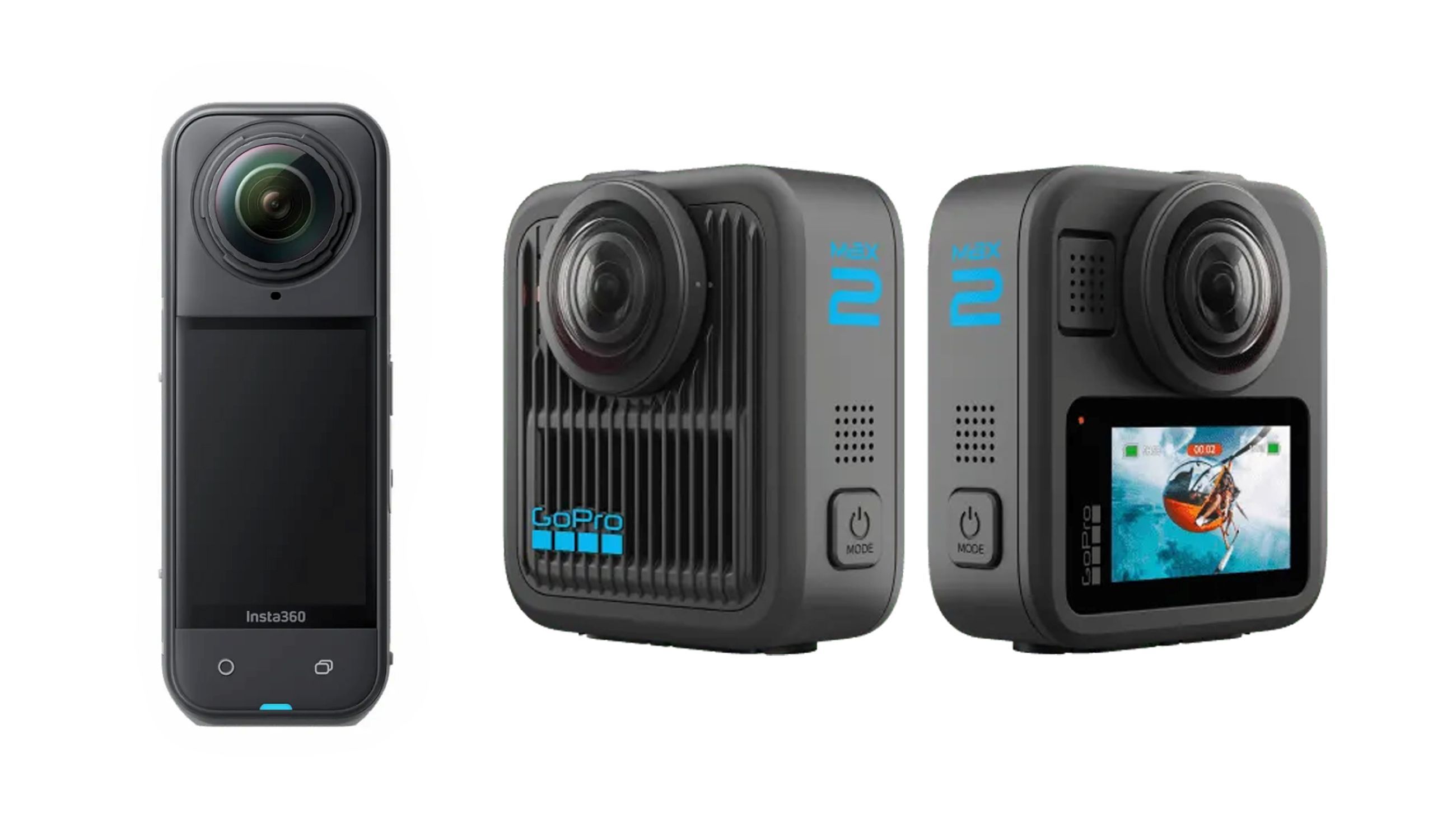 Da sinistra: Insta 360 X5; GoPro Max2 - Crediti: M. Dall’Ava 