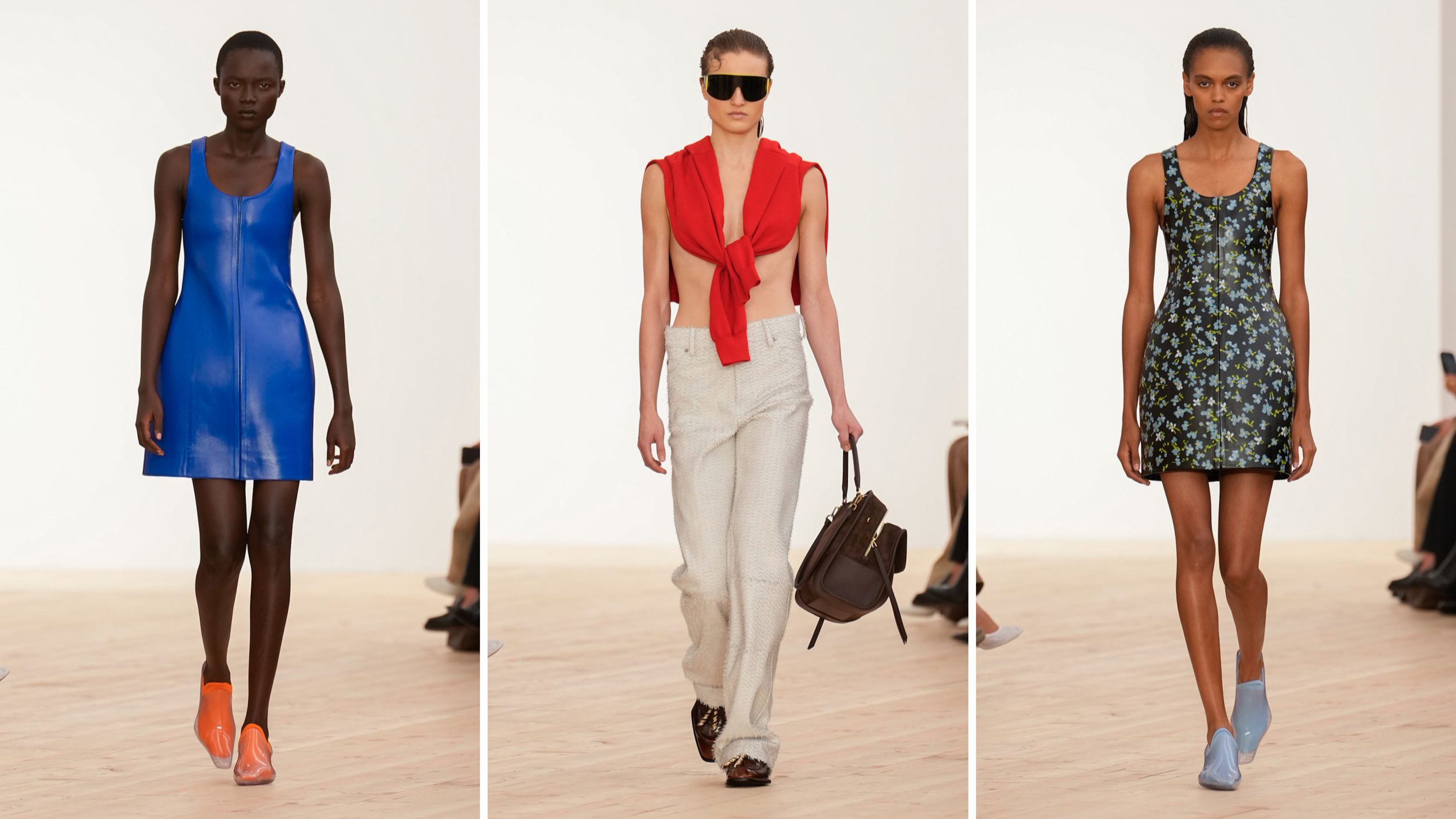 Alcuni look dalla sfilata di Loewe SS26
Credits: Launchmetrics. com/Spotlight