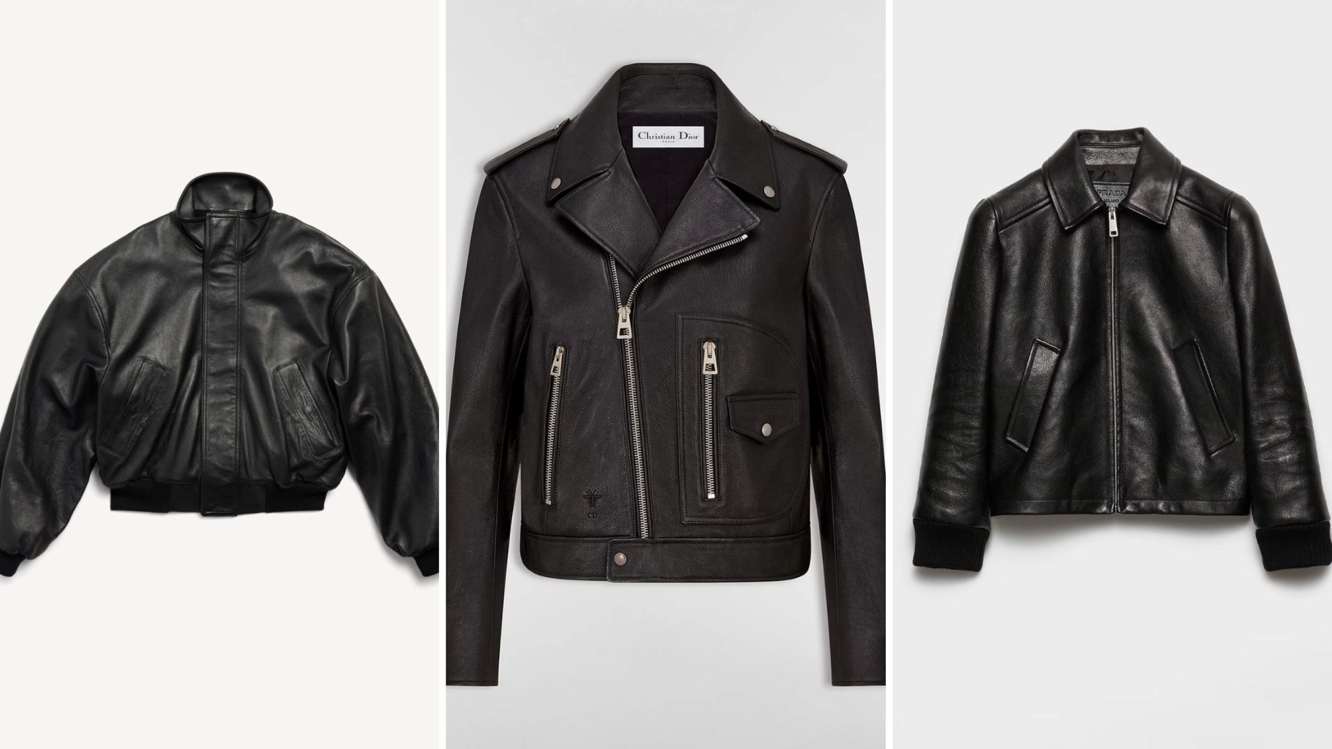 Balenciaga; Christian Dior; Prada - Credits: Courtesy Press Office