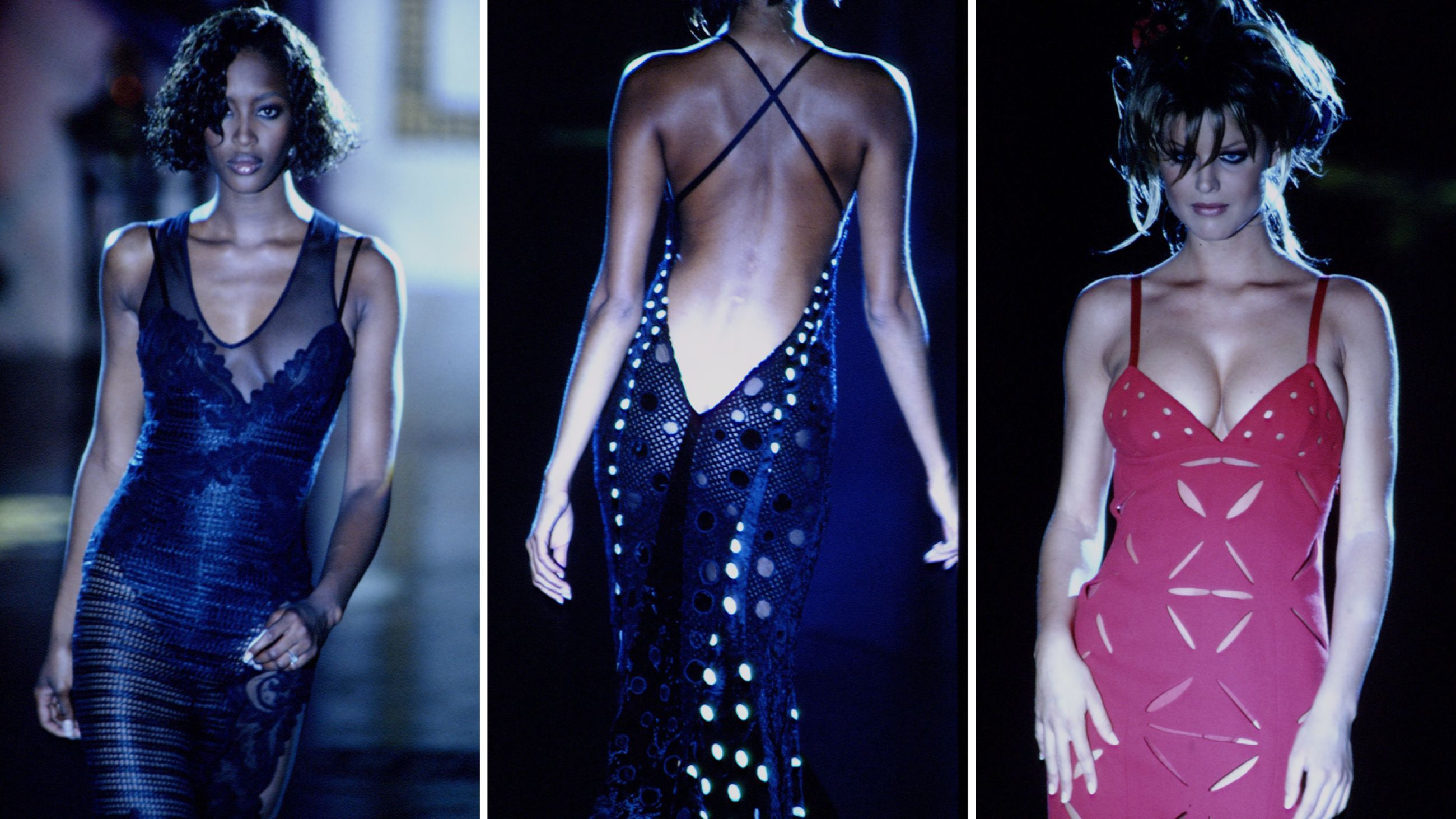 Look dalla passerella di Versace Haute Couture del 1993 - Credits Getty Images